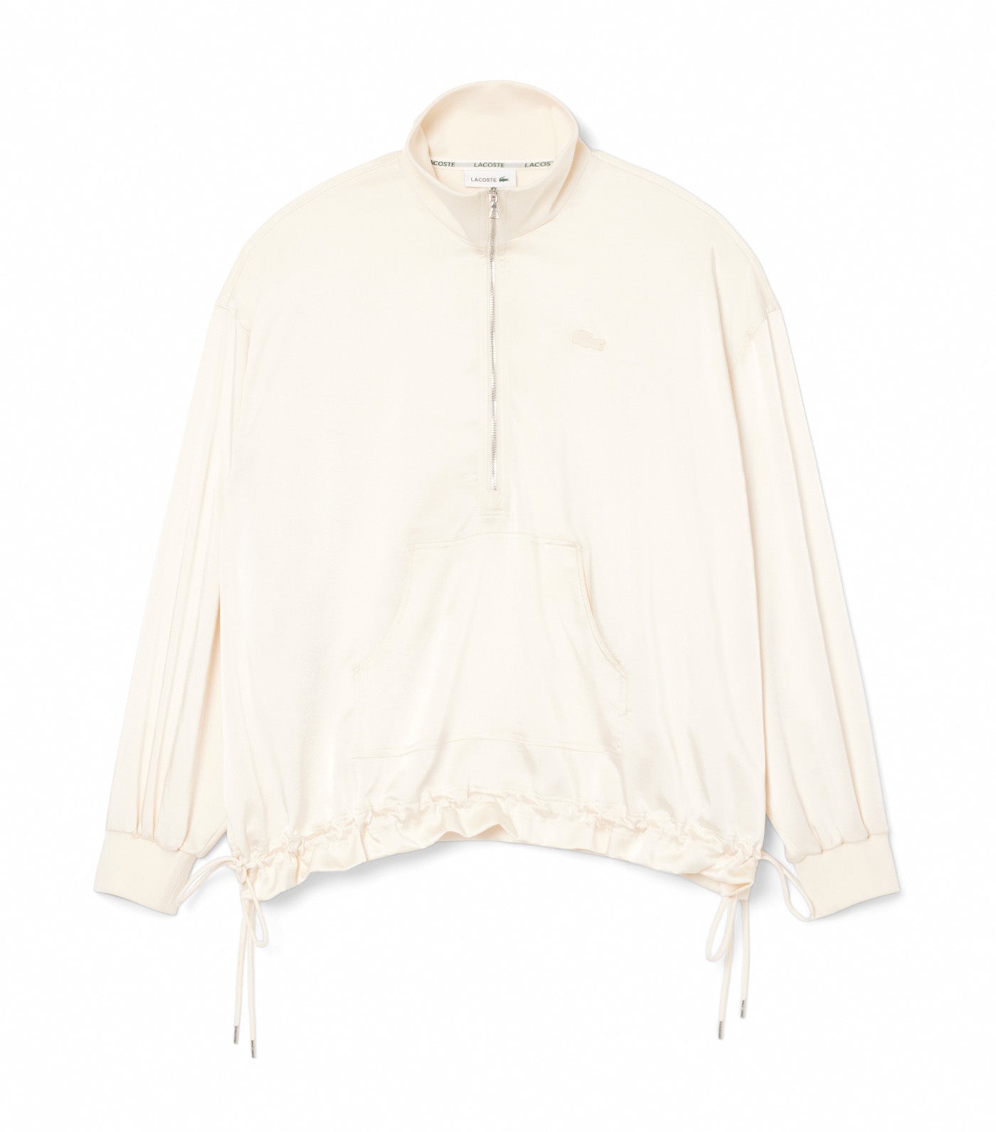 High Zipped Neck Oversized Popover Jacket