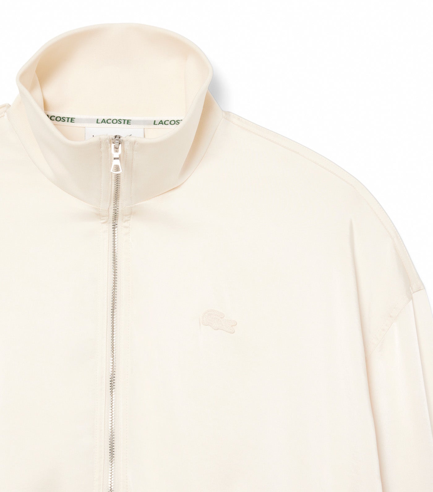 High Zipped Neck Oversized Popover Jacket