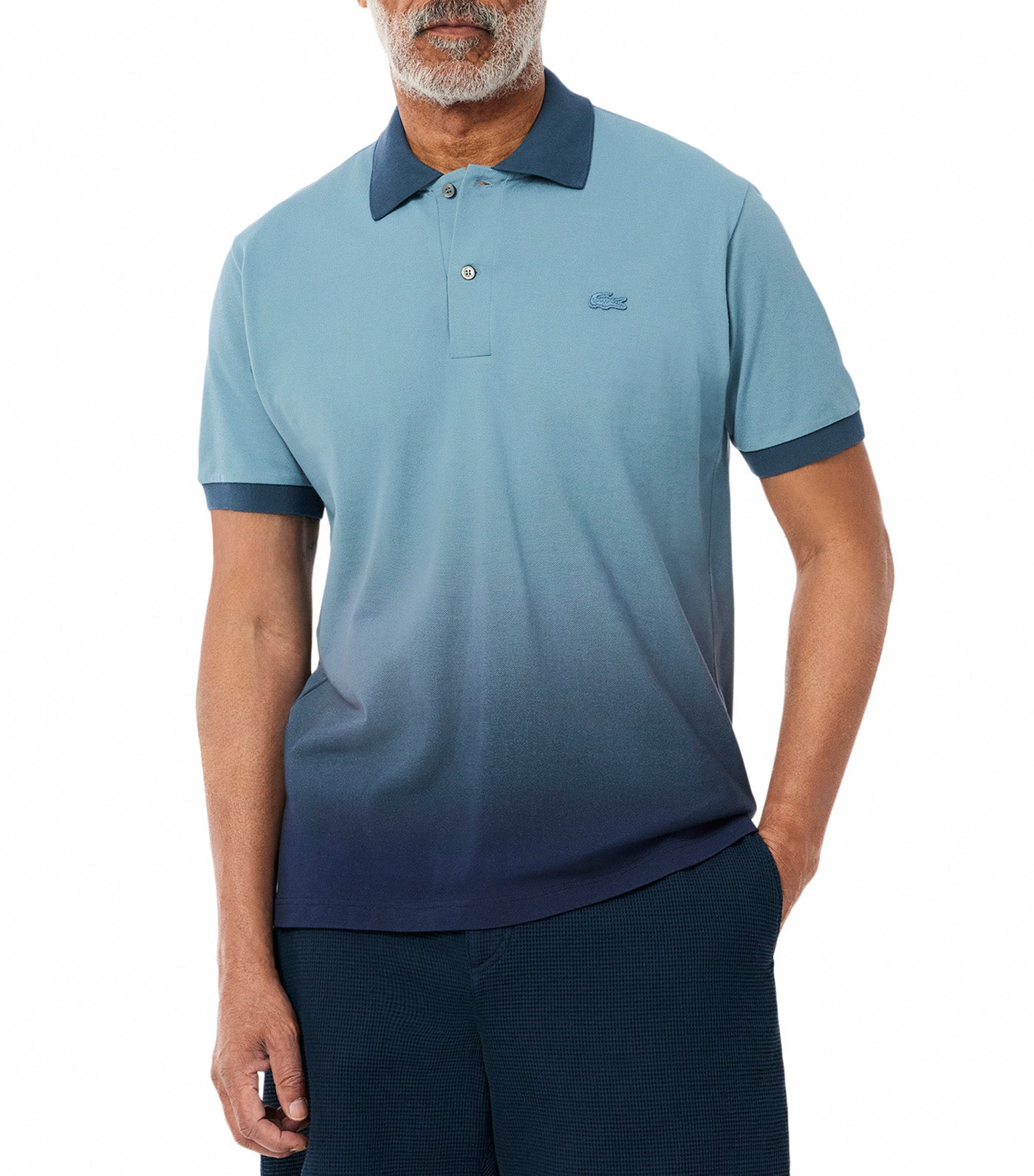 Classic Fit Ombré Print L.12.12 Polo Shirt