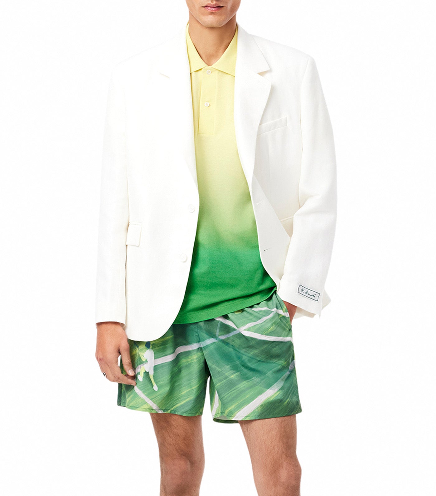 Classic Fit Ombré Print L.12.12 Polo Shirt