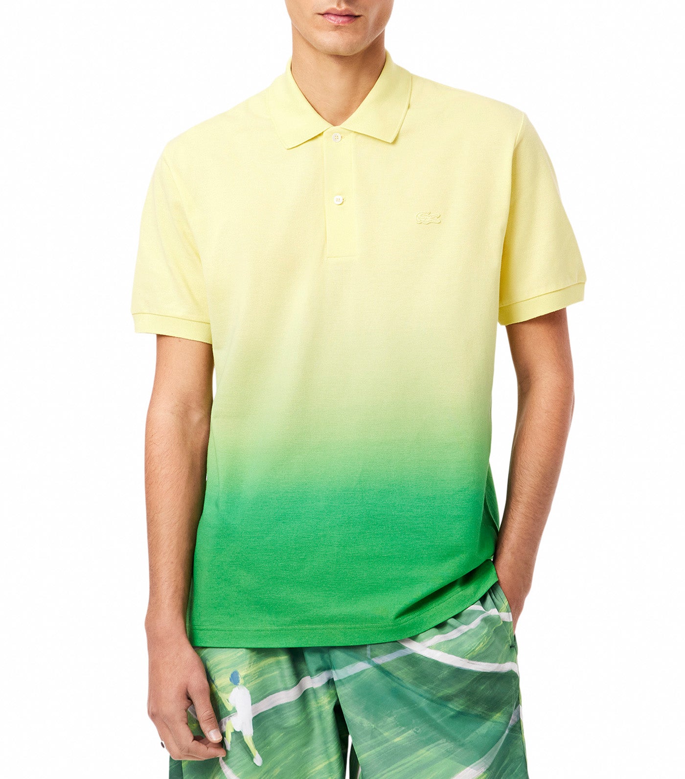 Classic Fit Ombré Print L.12.12 Polo Shirt