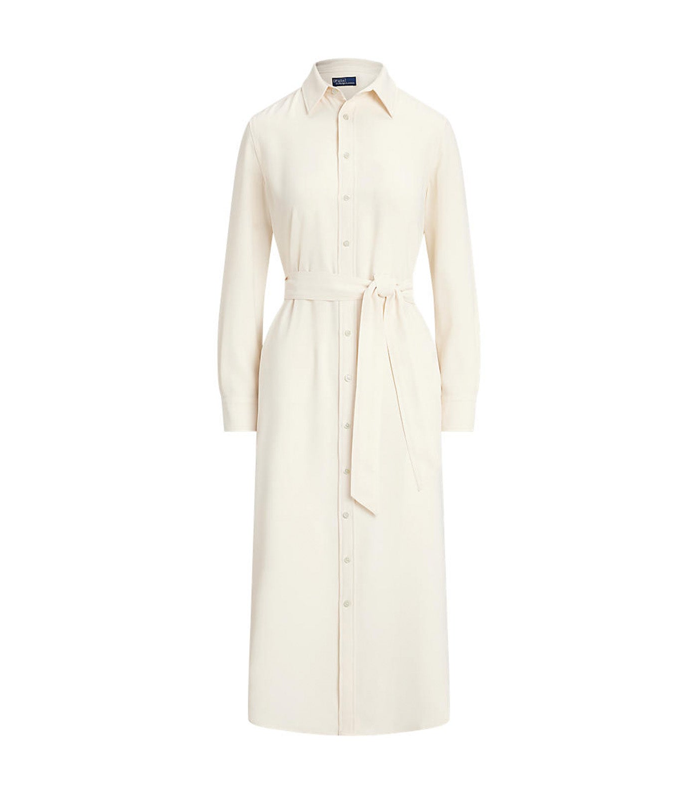 Women's Satin Shirtdress Mascarpone Cream