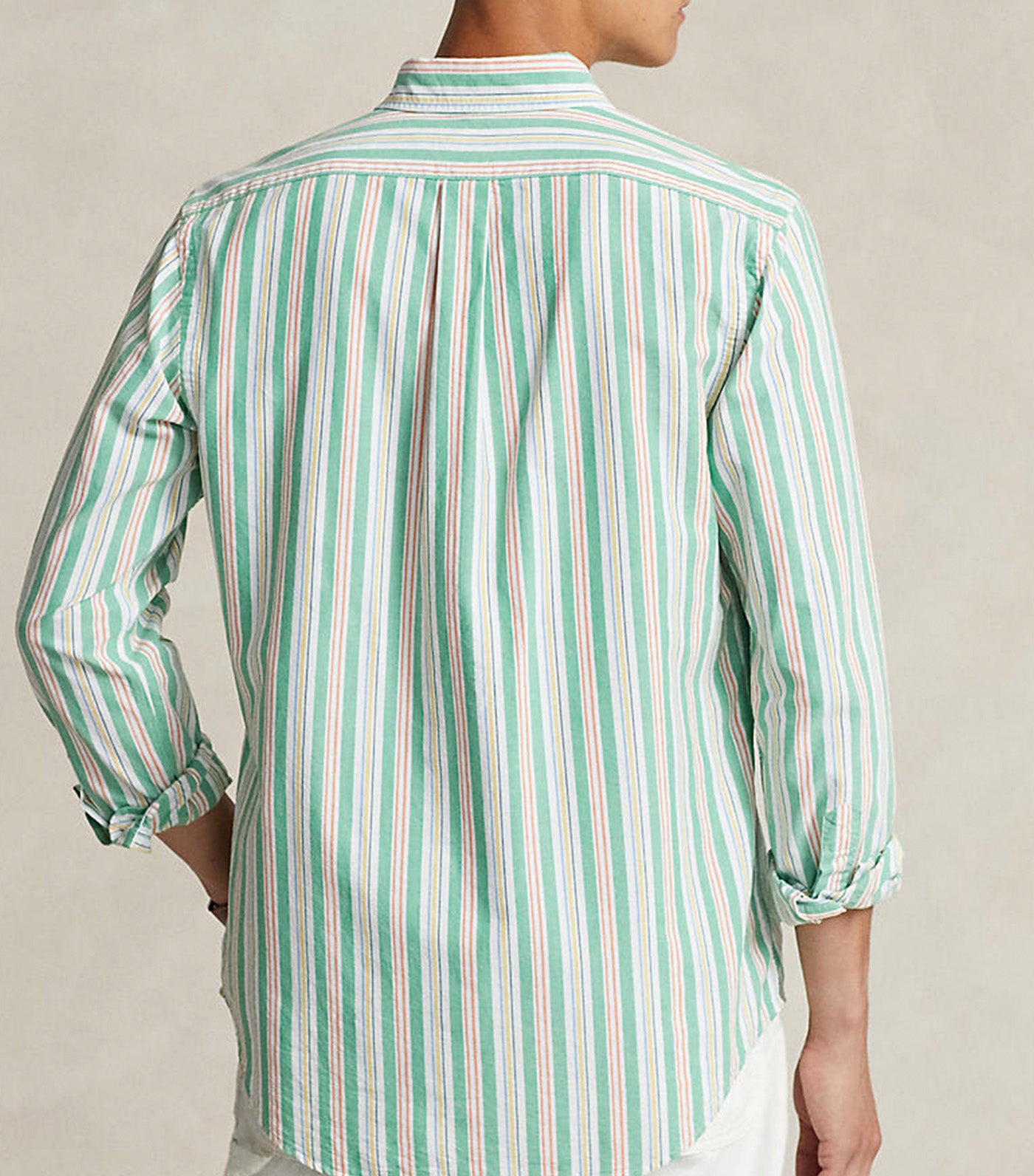 Men's Custom Fit Striped Oxford Shirt