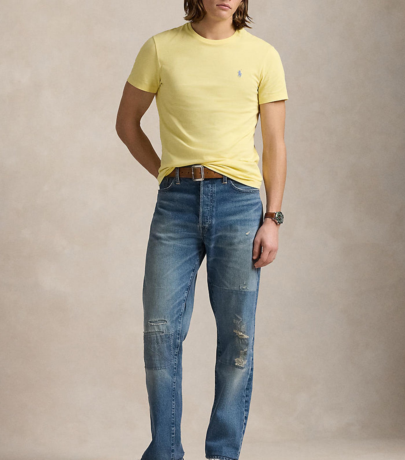 Men's Custom Slim Fit Jersey Crewneck T-Shirt