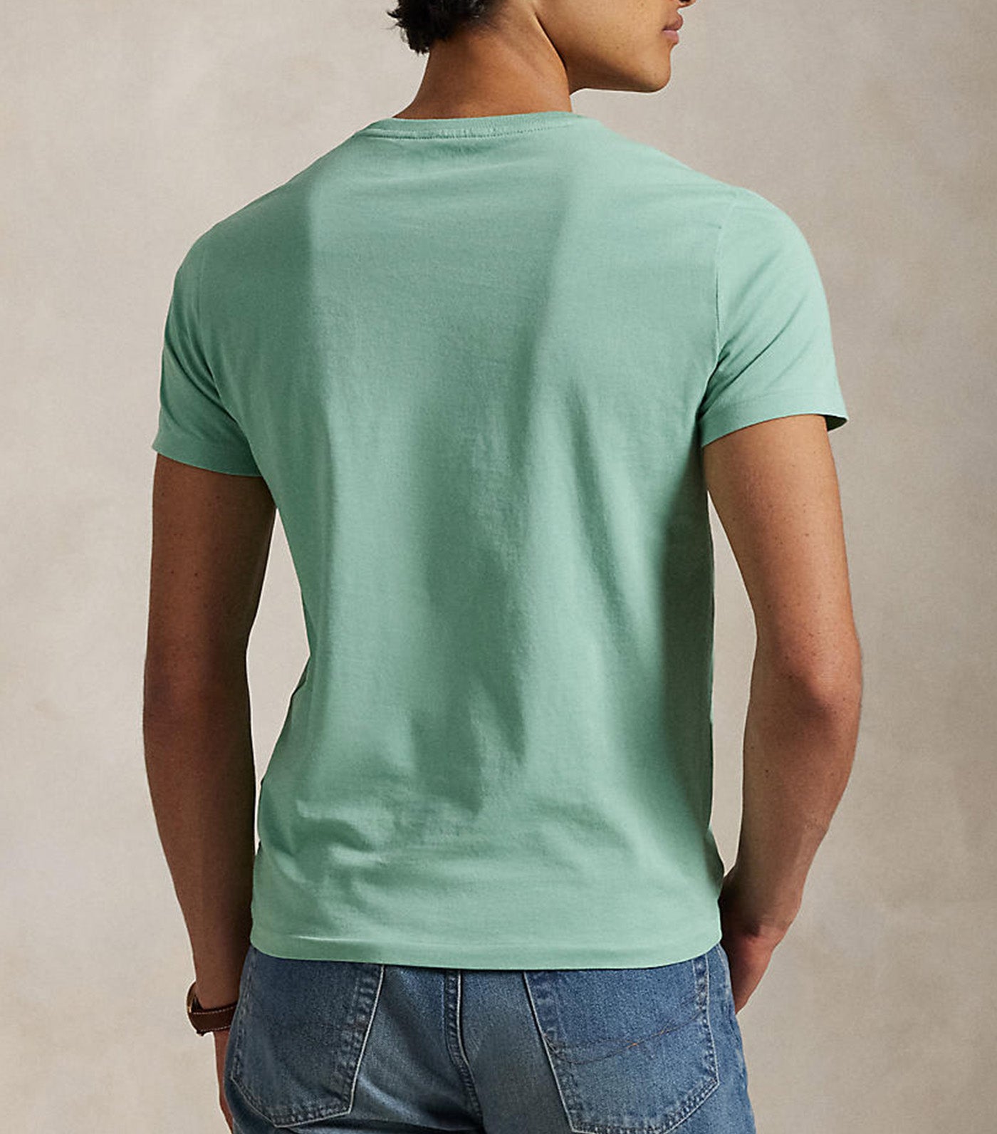 Men's Custom Slim Fit Jersey Crewneck T-Shirt