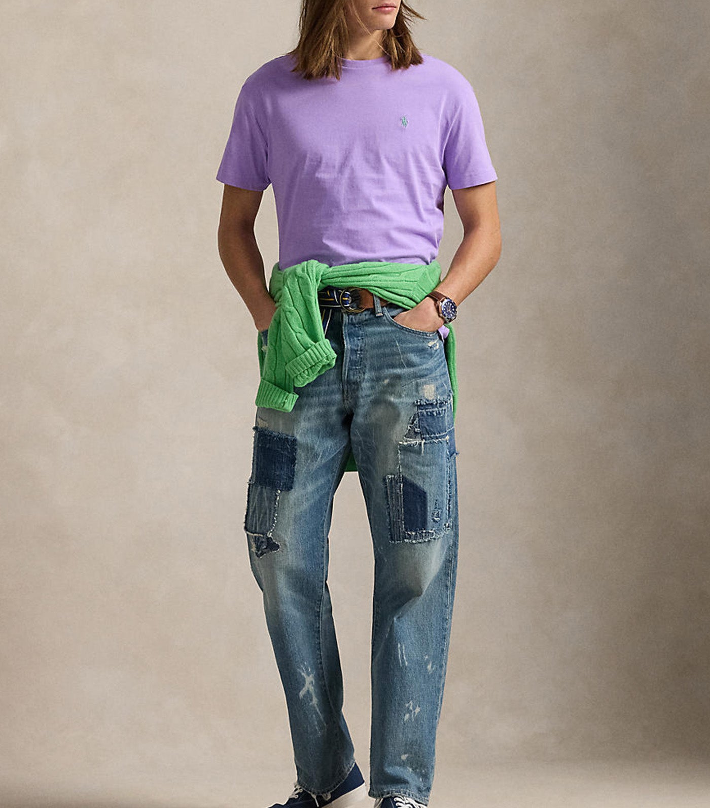 Men's Custom Slim Fit Jersey Crewneck T-Shirt