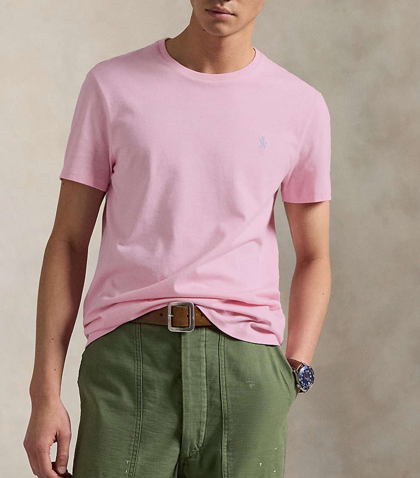 Men's Custom Slim Fit Jersey Crewneck T-Shirt