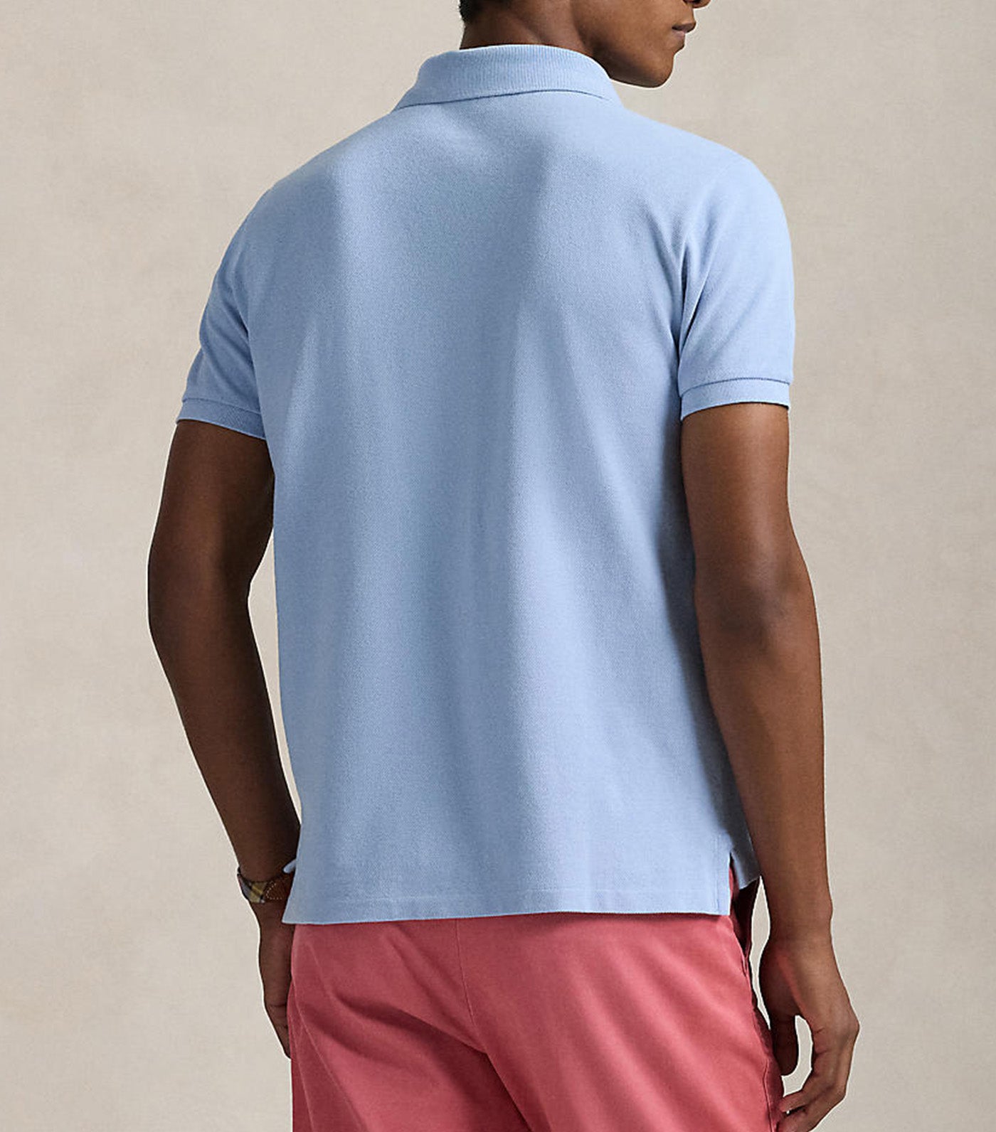 Men's Custom Slim Fit Big Pony Mesh Polo Shirt