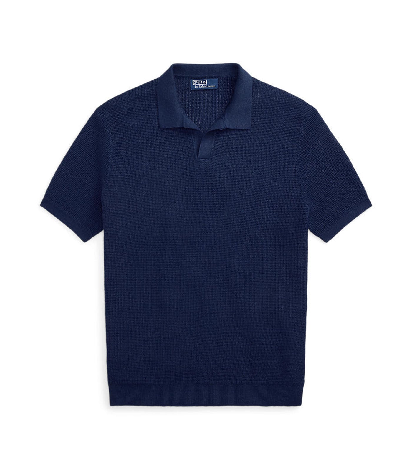 Men's Mesh-Knit Linen Short-Sleeve Sweater