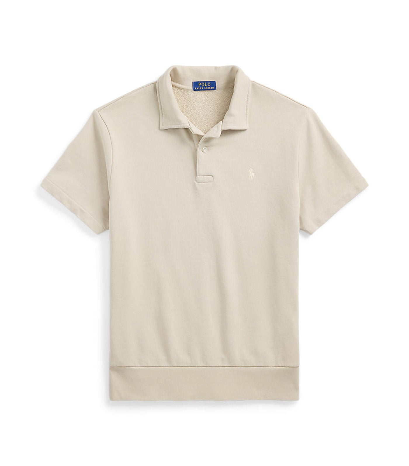 Men's Loopback Fleece Polo-Collar Sweatshirt