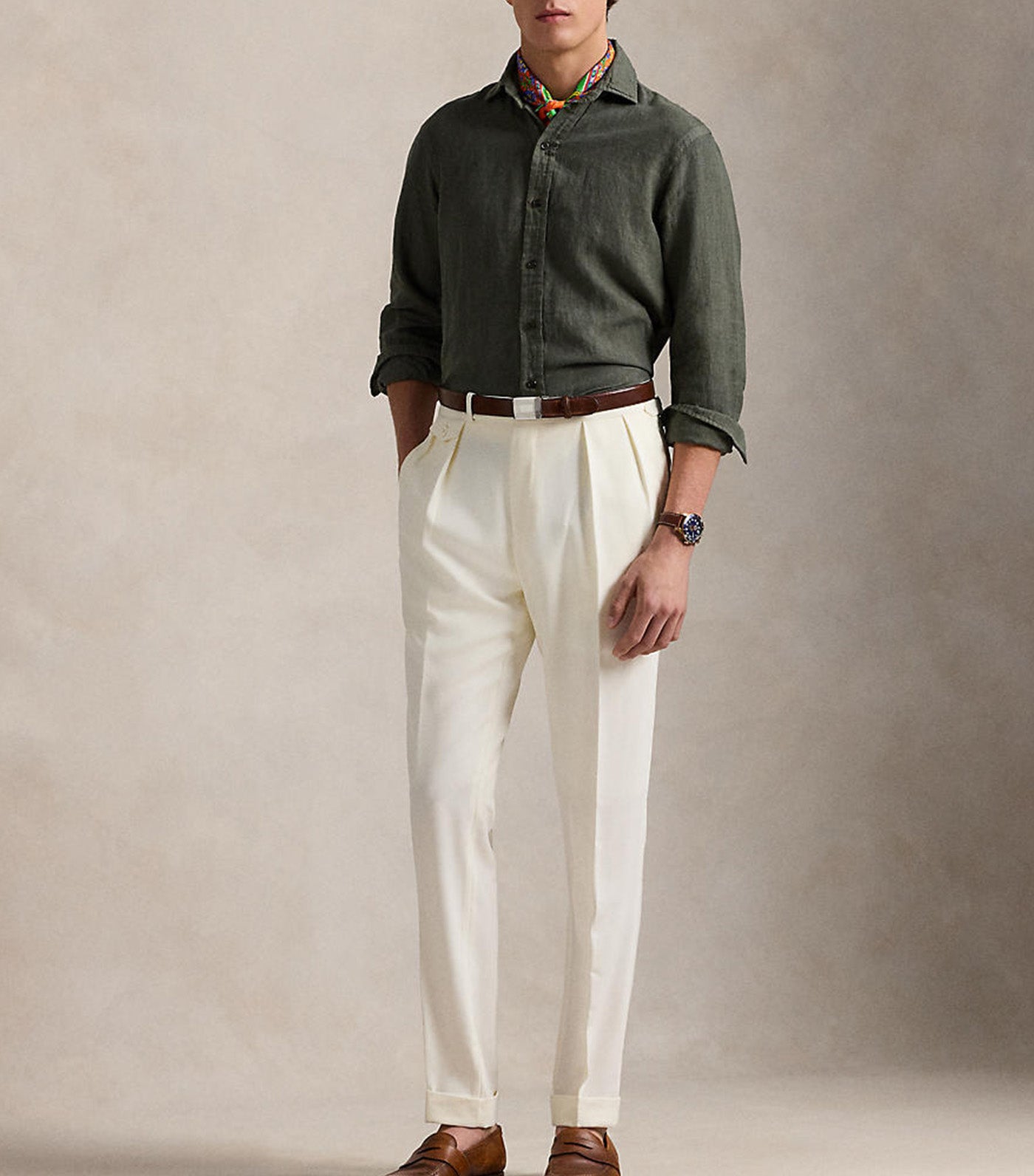 Men's Classic Fit Linen Shirt