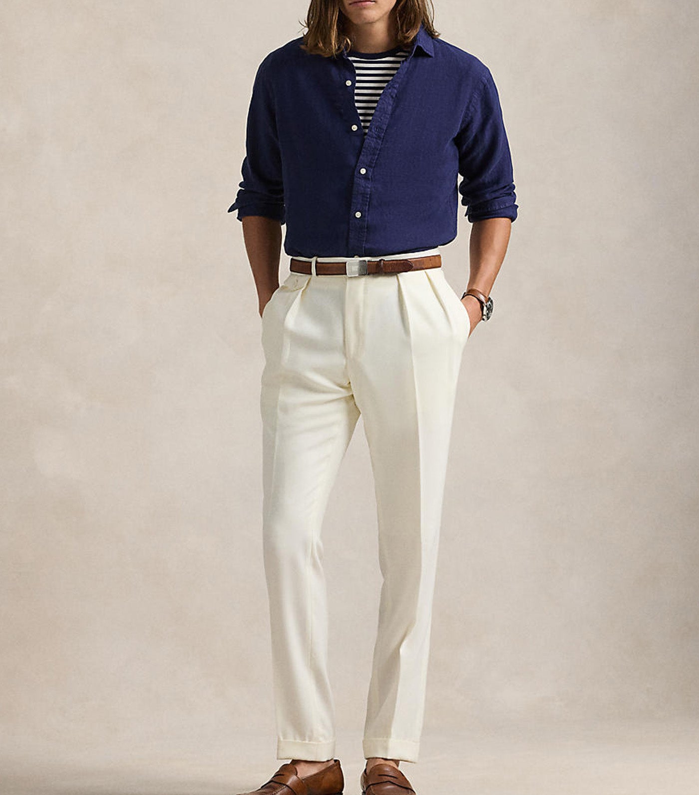 Men's Classic Fit Linen Shirt