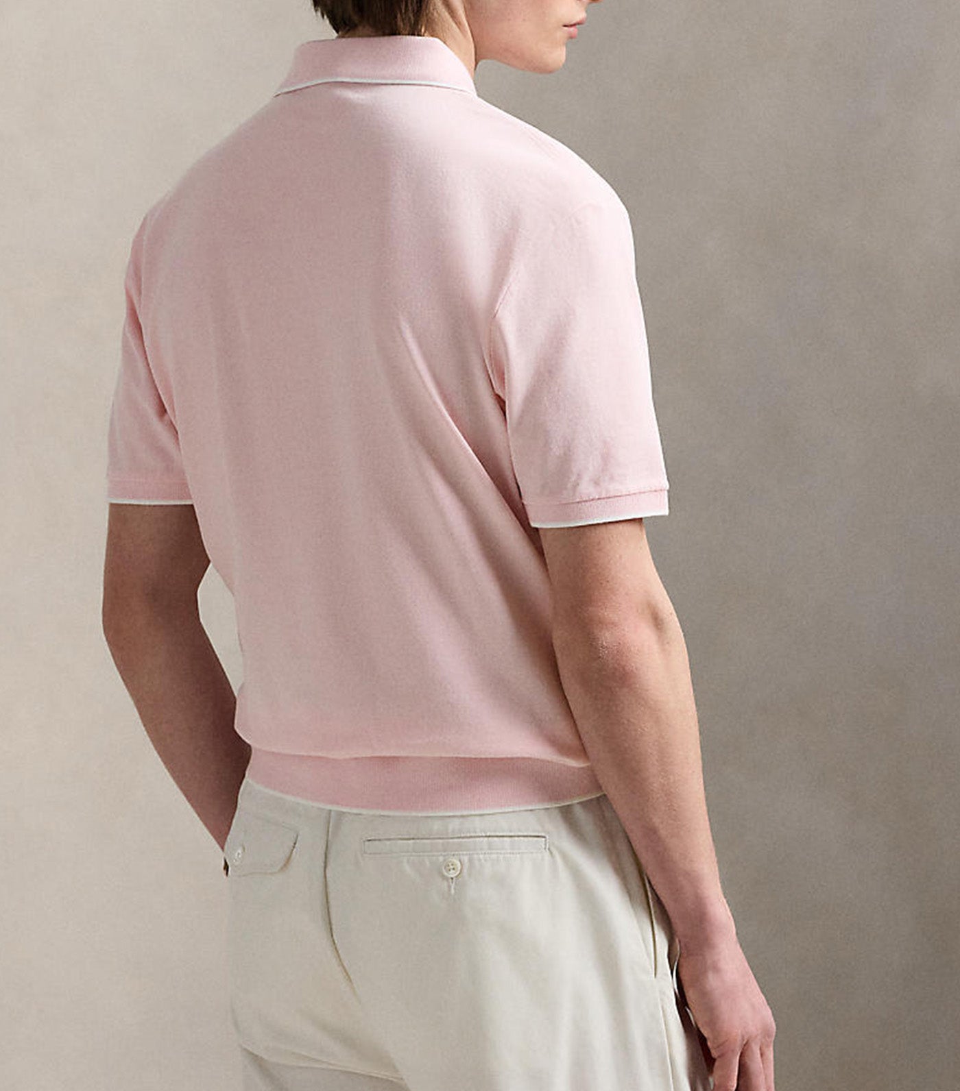 Men's Jacquard Mesh Polo Shirt