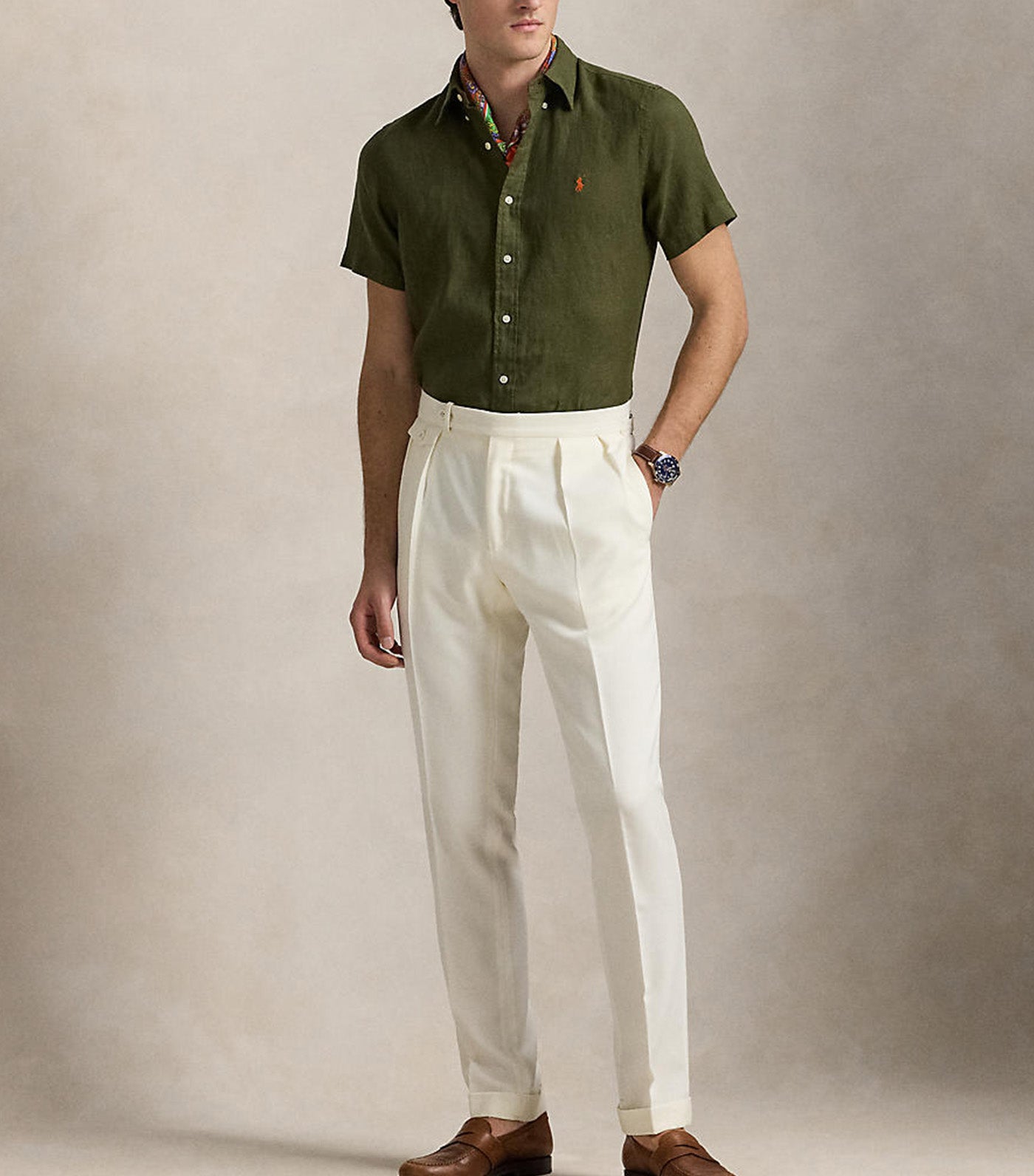 Men's Custom Fit Linen Shirt