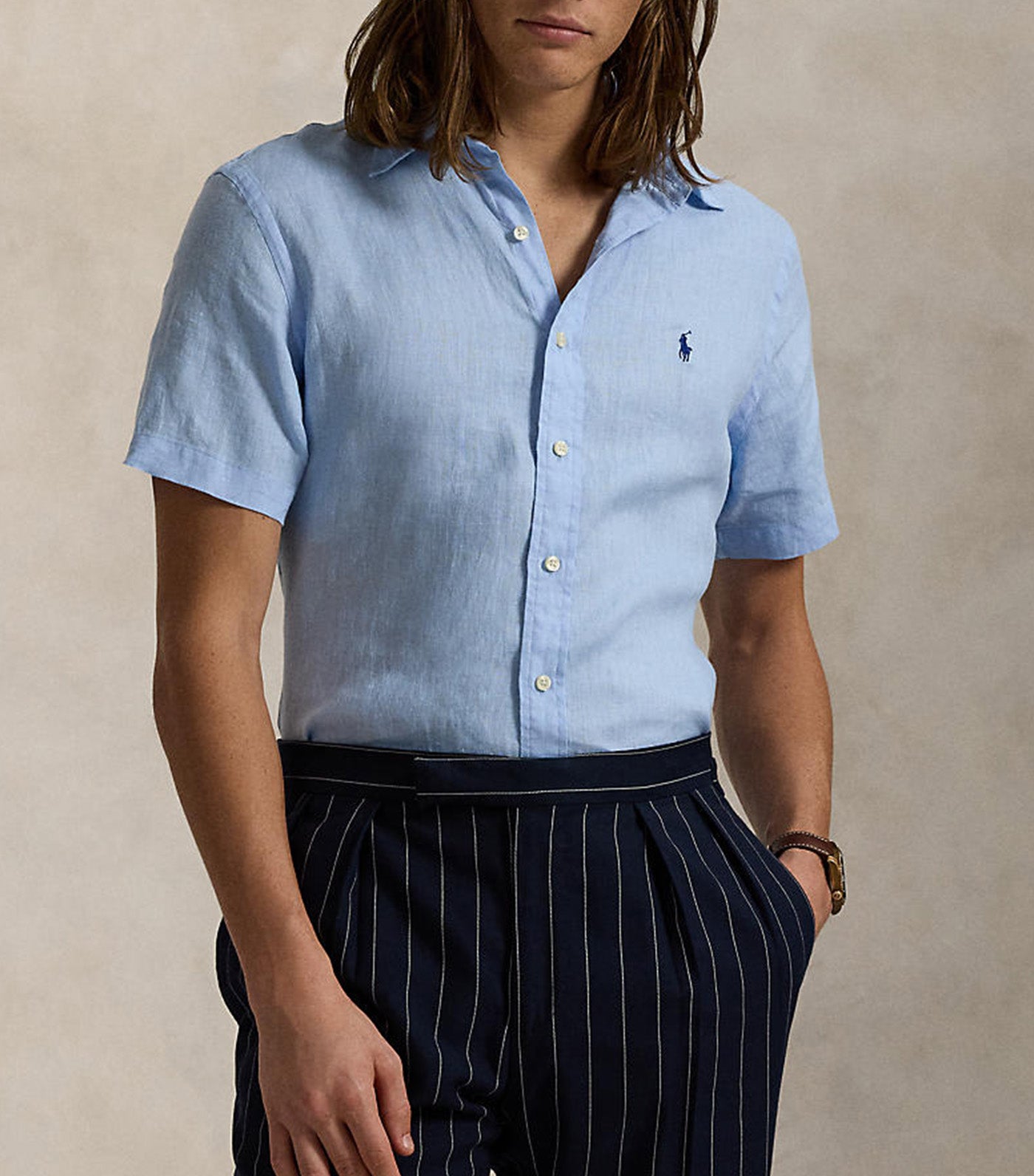 Men's Custom Fit Linen Shirt