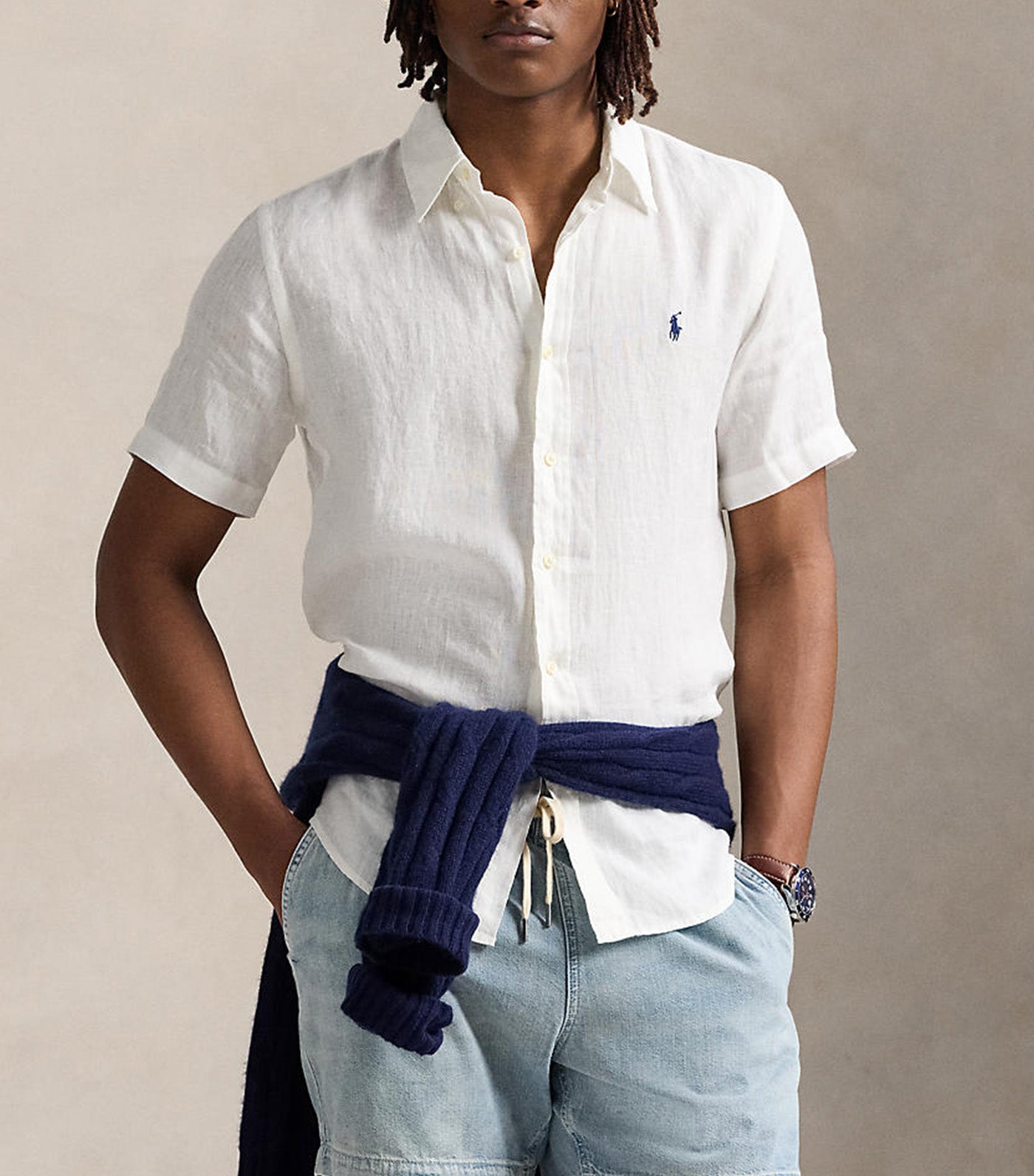 Men's Custom Fit Linen Shirt