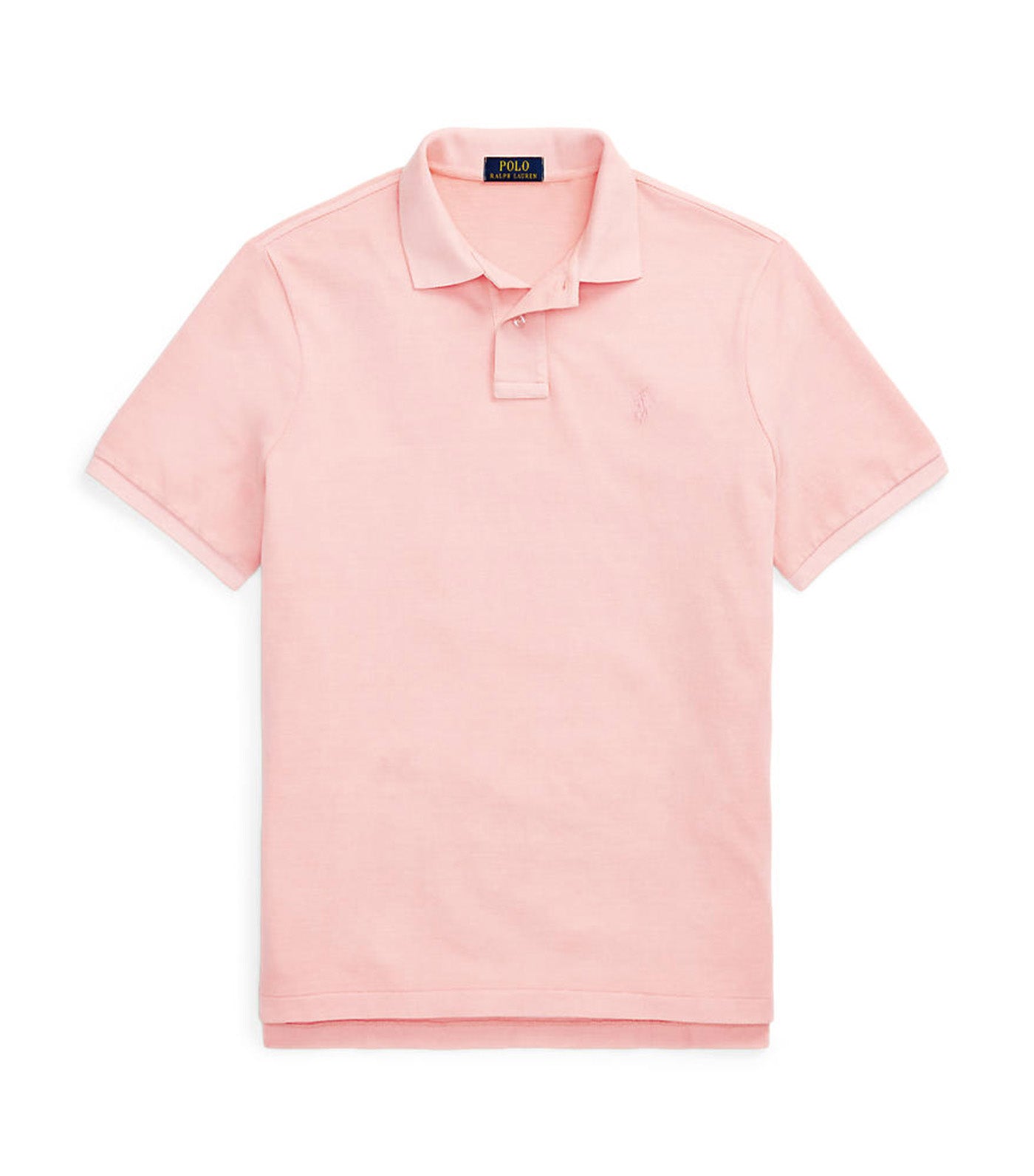Men's Custom Slim Mineral-Dyed Mesh Polo Shirt Rose