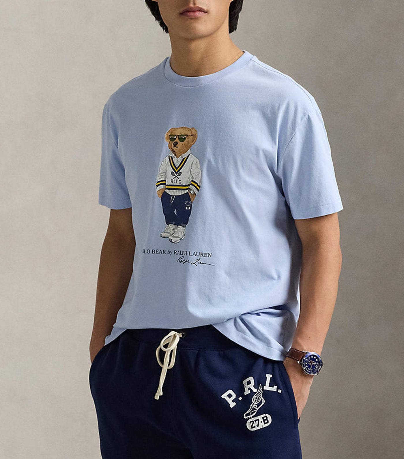 Men's Custom Slim Fit Polo Bear Jersey T-Shirt