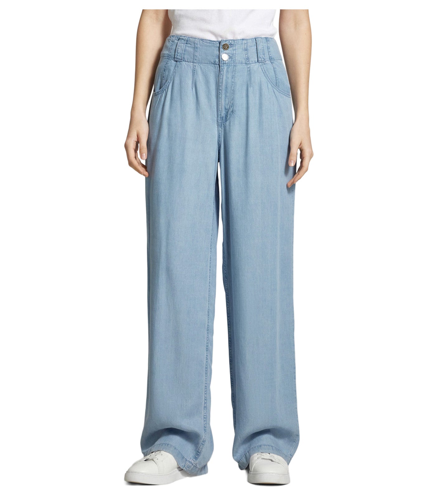 5 Pocket Tencel Trouser Blue