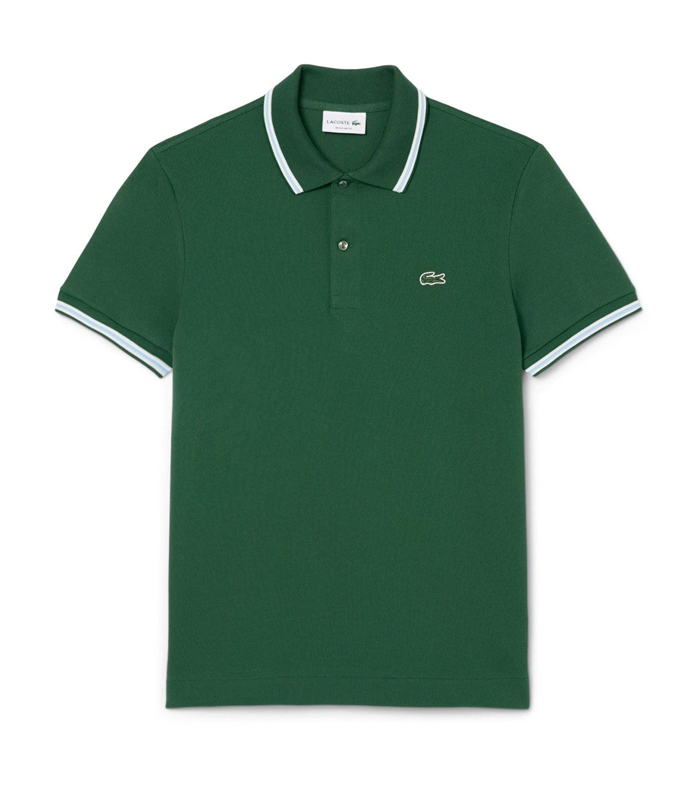 Men's Regular Fit Trim Accent L.12.12 Polo Pine Green