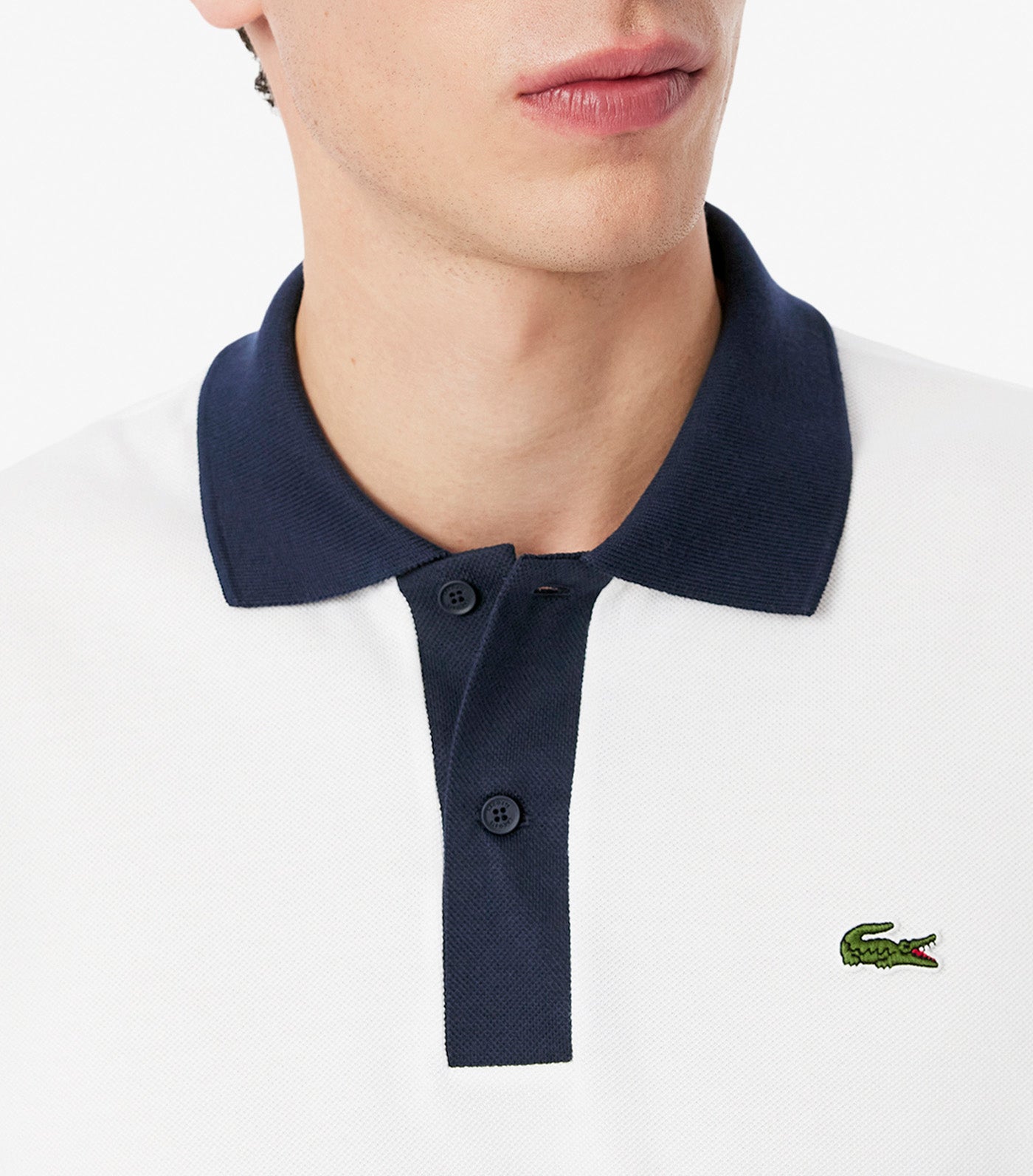 Classic Fit Contrast Collar L.12.12 Polo Shirt