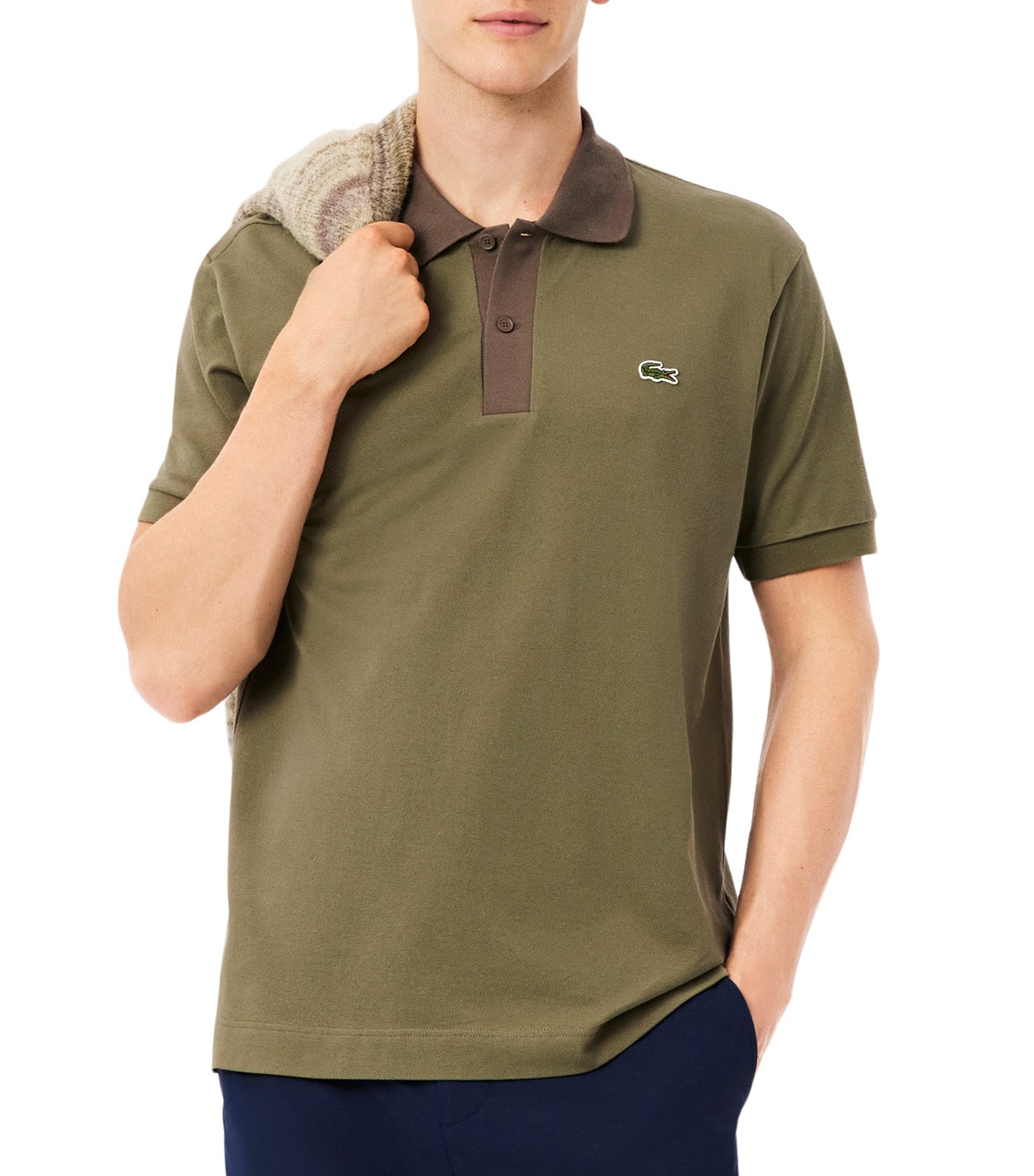 Classic Fit Contrast Collar L.12.12 Polo Shirt