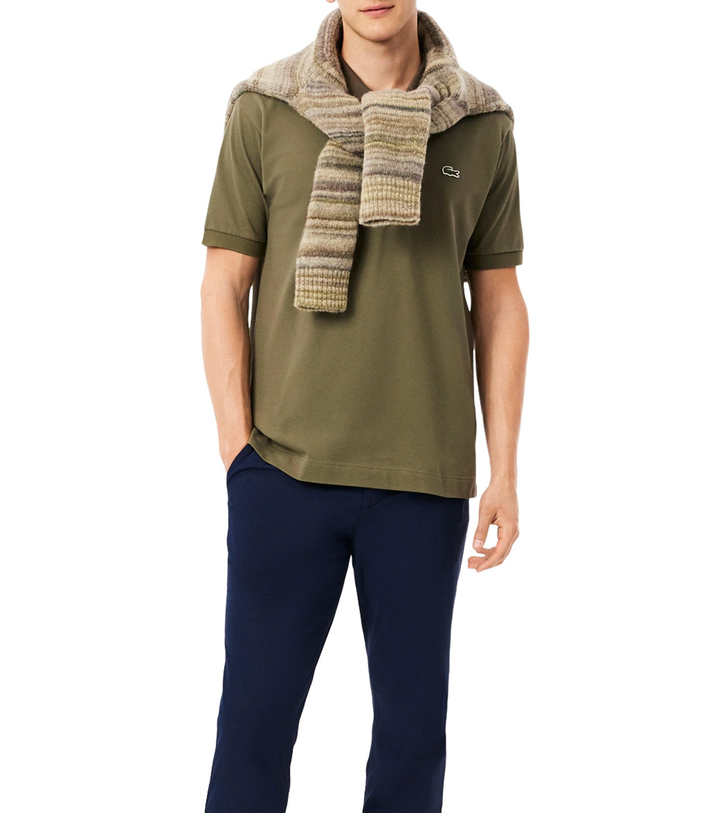 Classic Fit Contrast Collar L.12.12 Polo Shirt