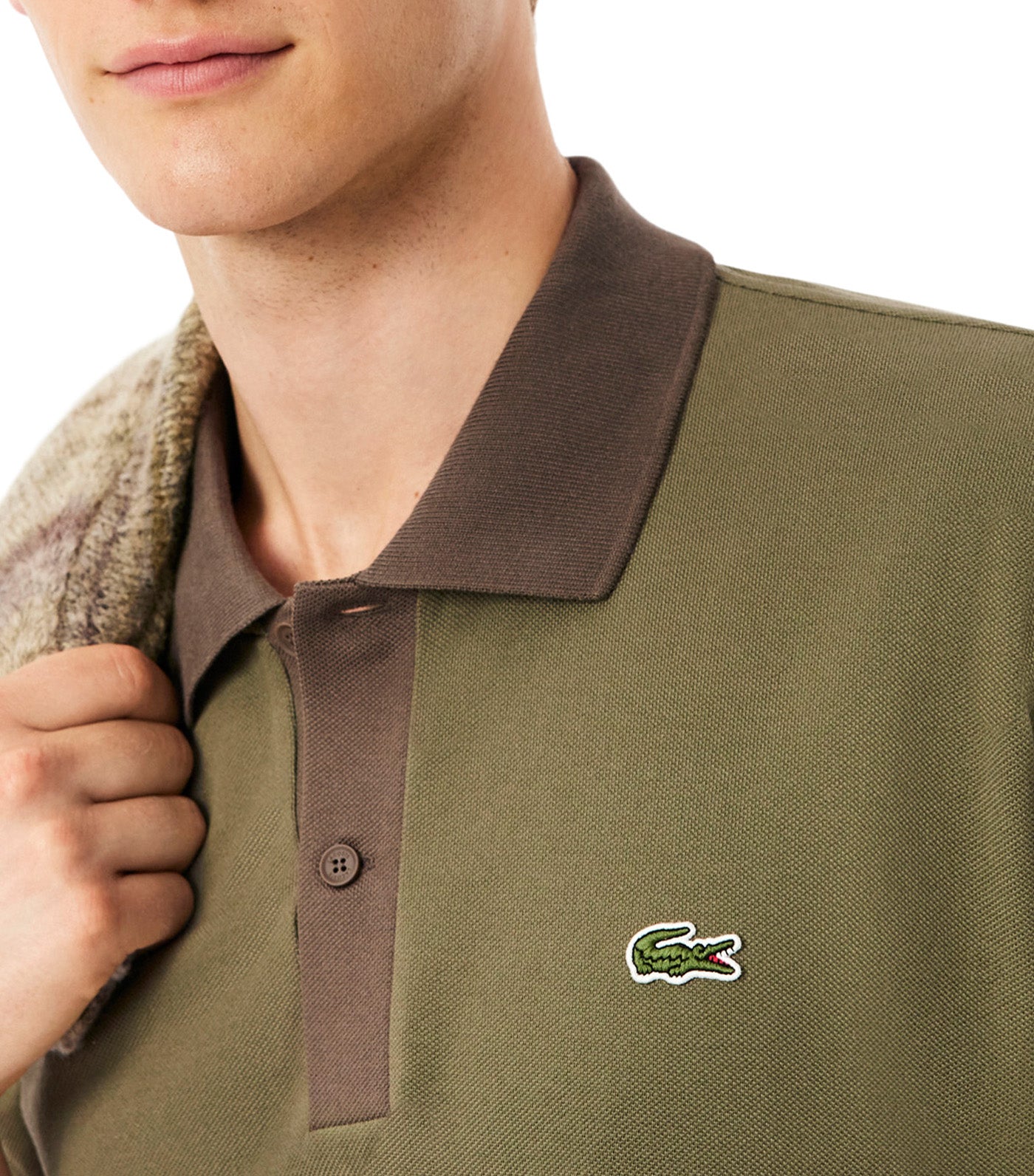 Classic Fit Contrast Collar L.12.12 Polo Shirt