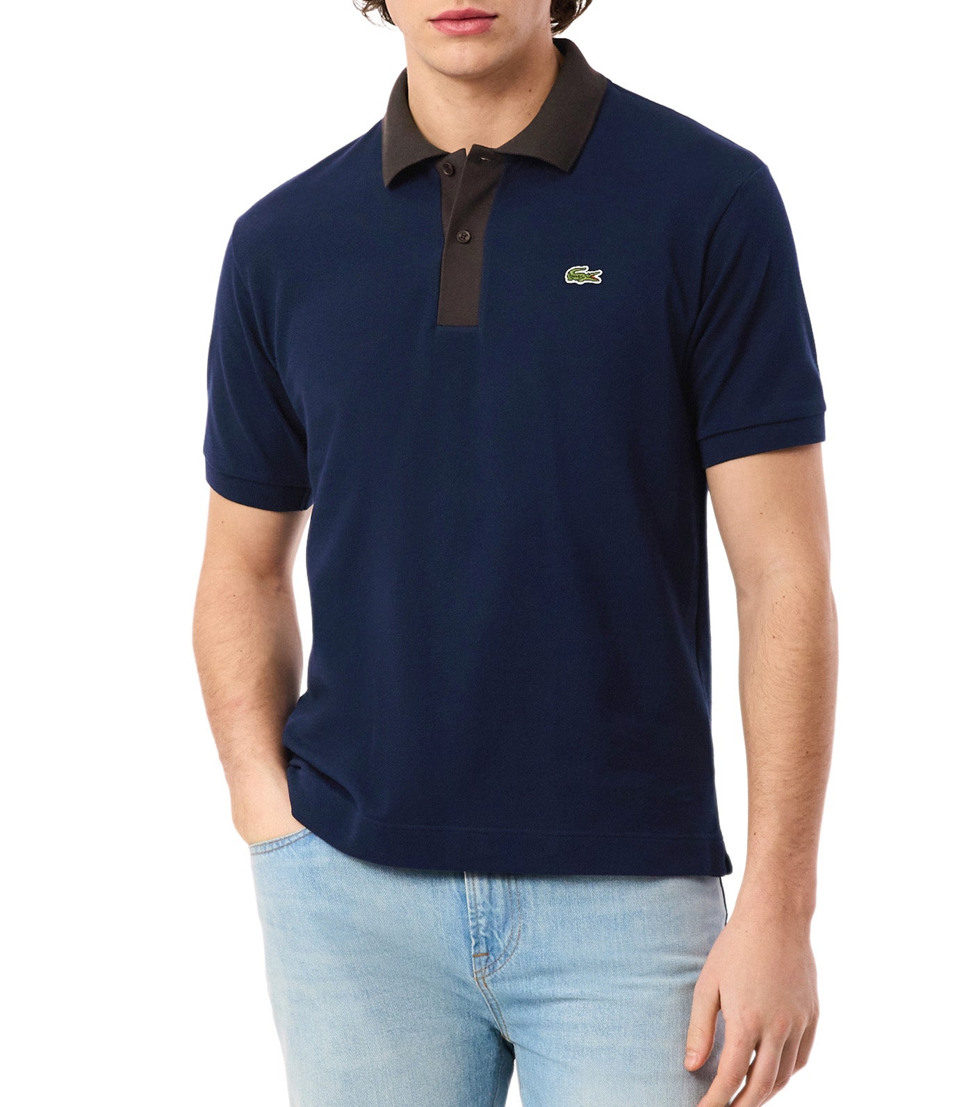 Classic Fit Contrast Collar L.12.12 Polo Shirt