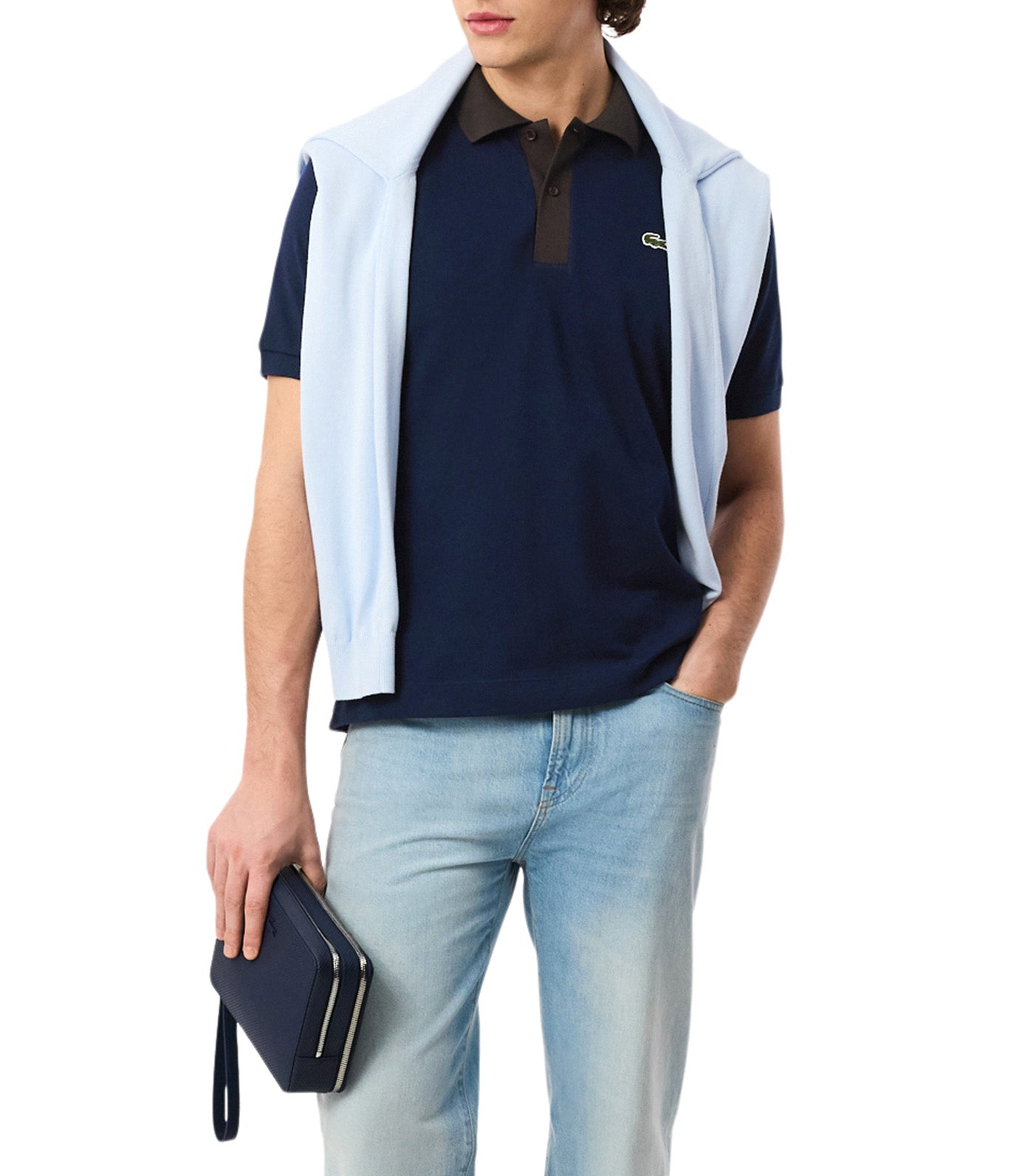 Classic Fit Contrast Collar L.12.12 Polo Shirt