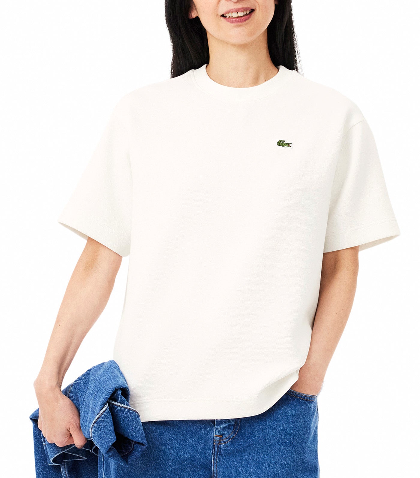 Oversized Double Face Piqué T-Shirt