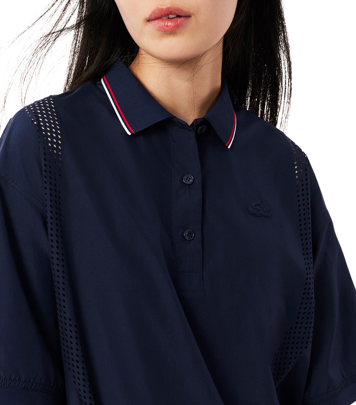 Oversized Tech Fabric Polo