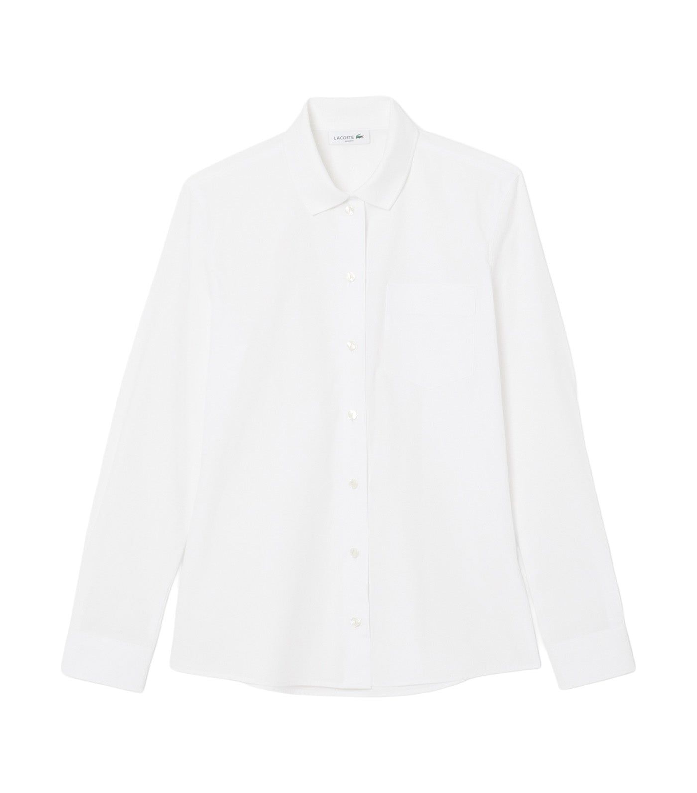 Slim Fit Stretch Poplin Shirt White