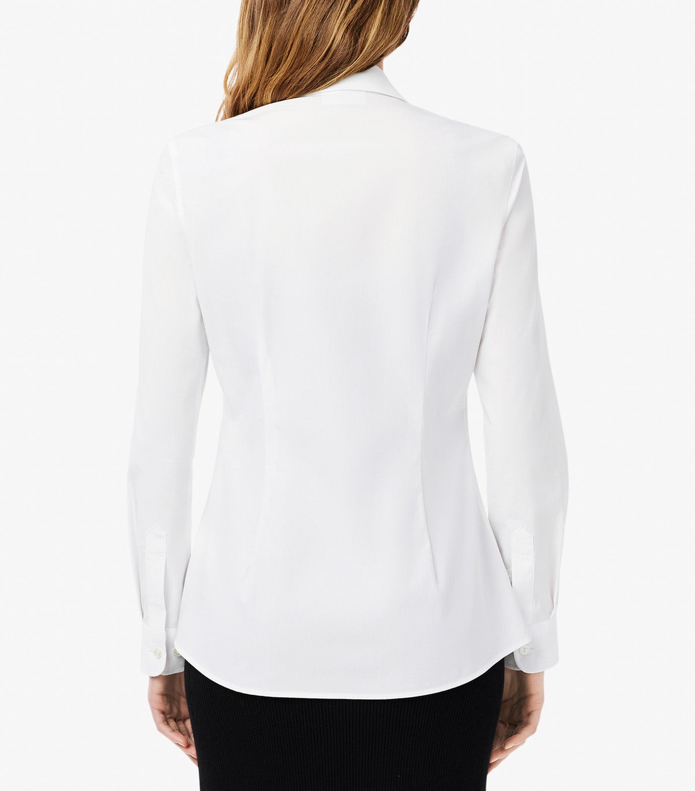 Slim Fit Stretch Poplin Shirt White