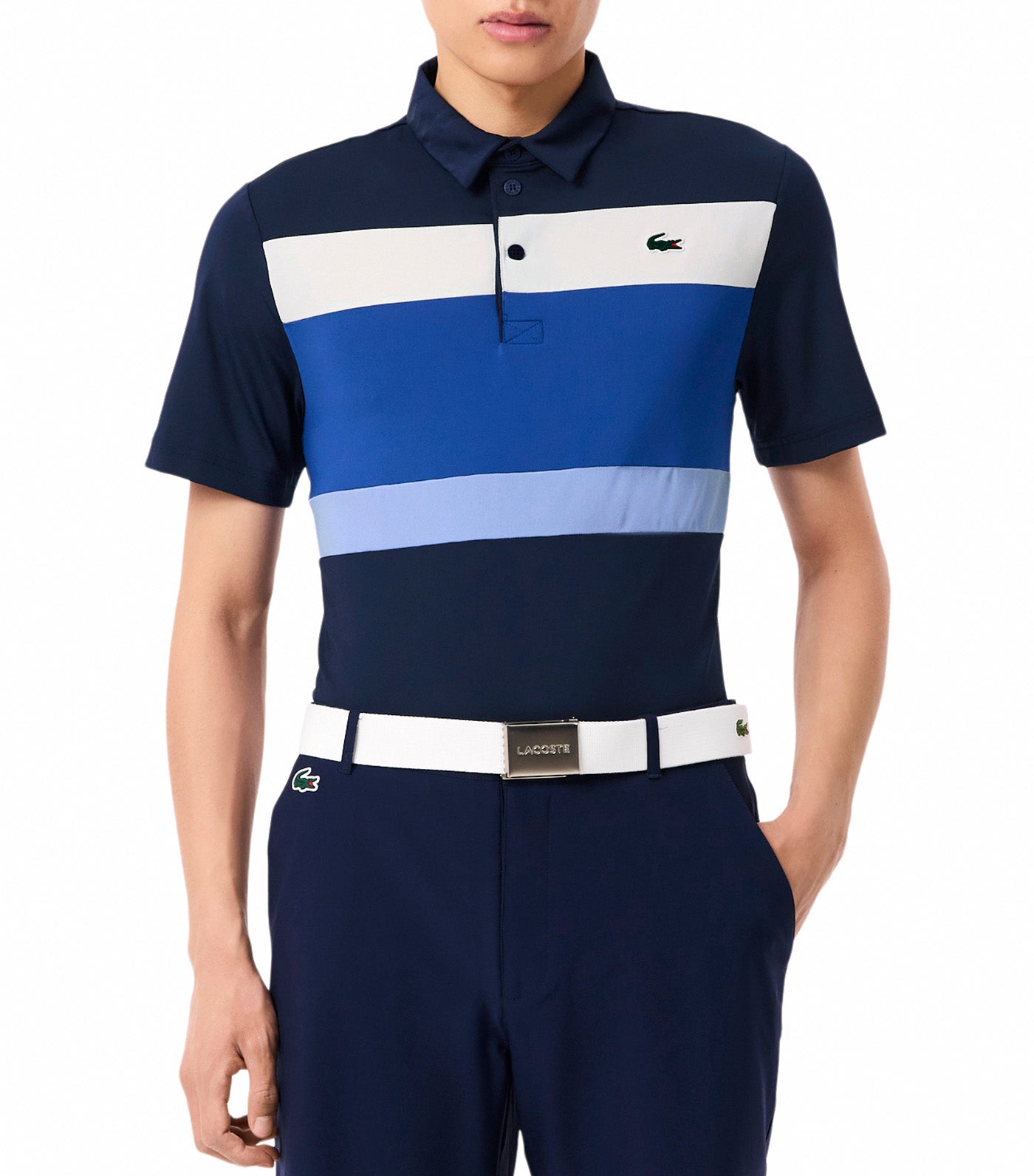 Regular Fit Color-Block Golf Polo Shirt