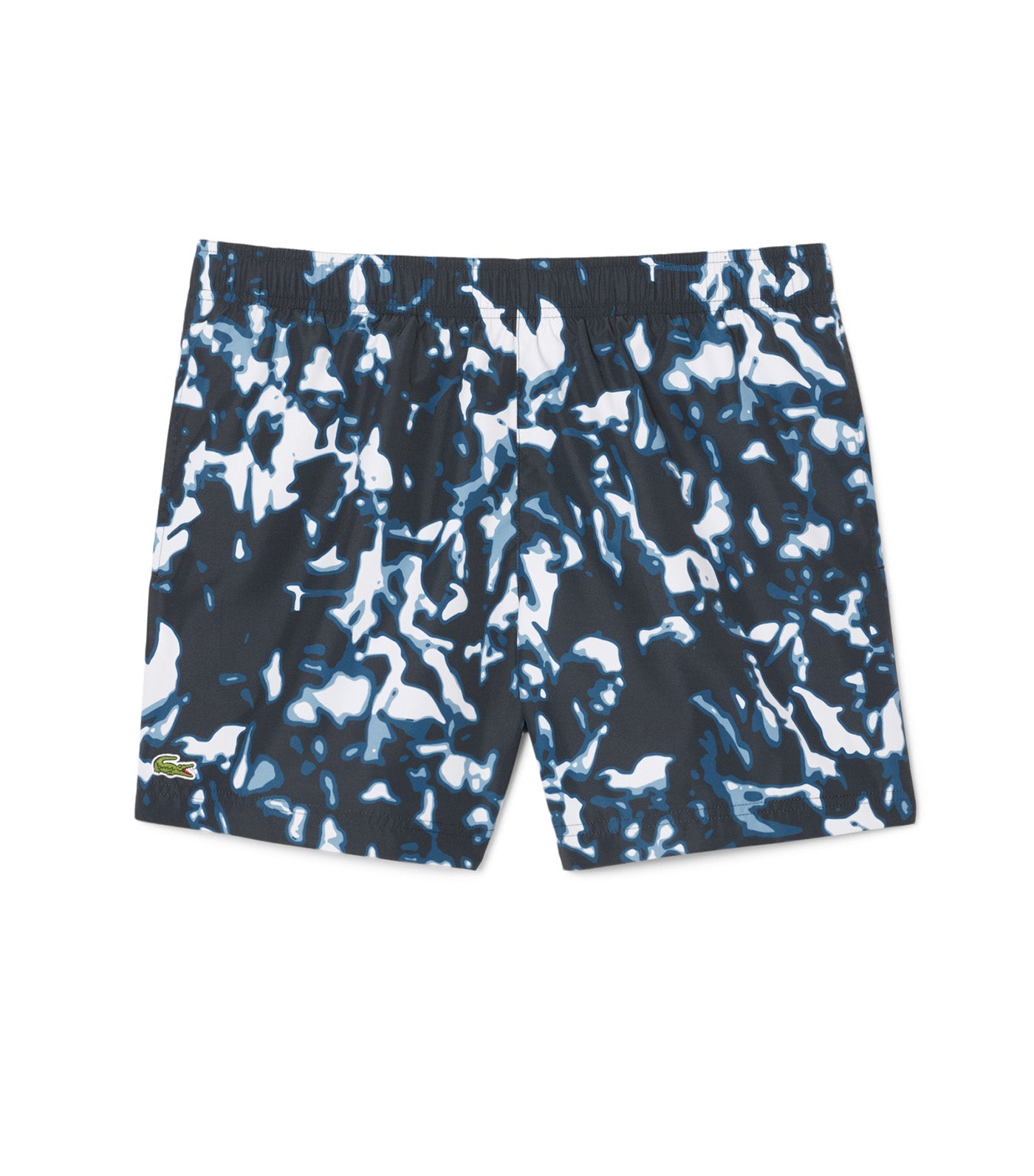 Short Printed Swim Trunks Black/Limestone-Calluna