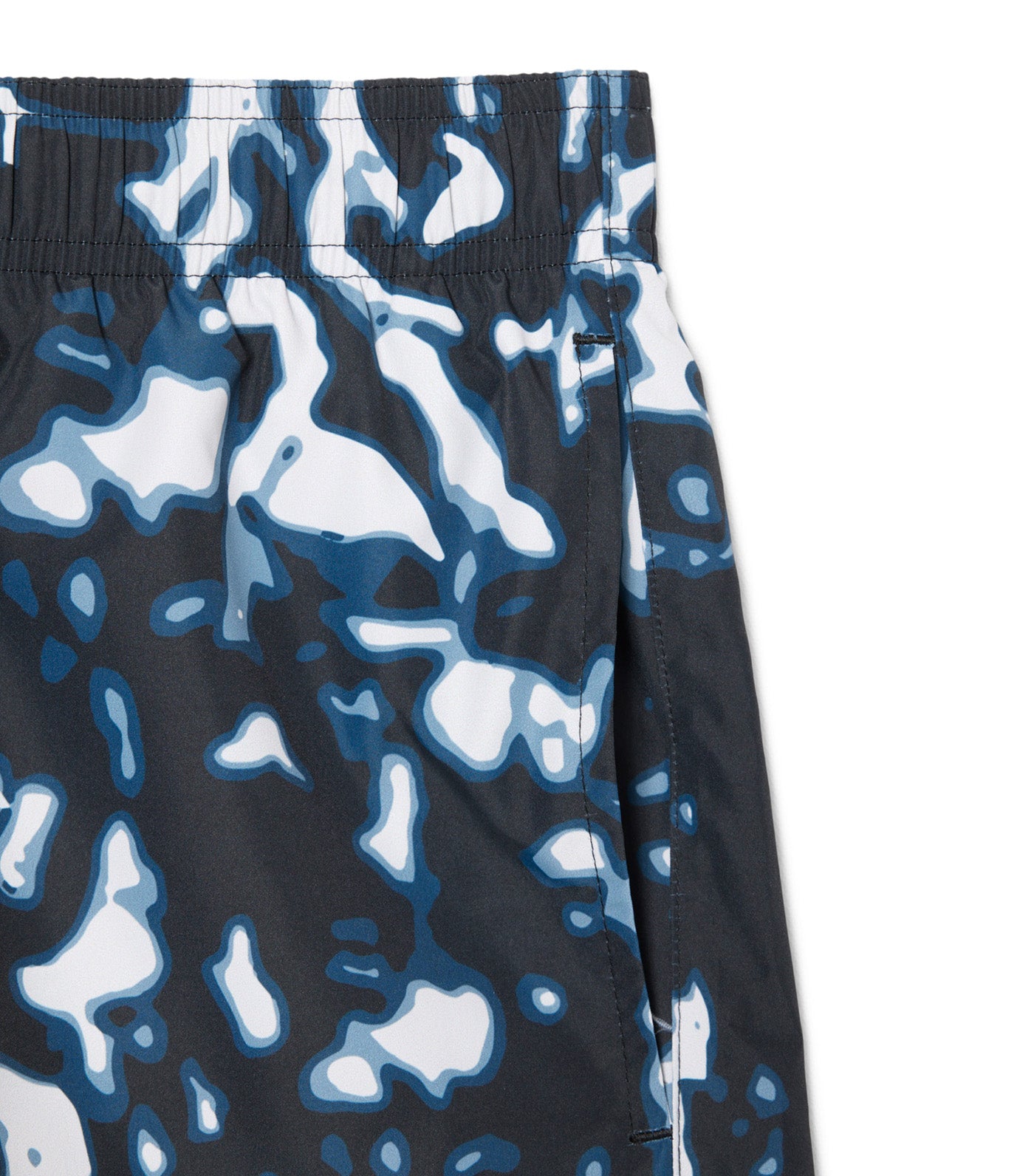 Short Printed Swim Trunks Black/Limestone-Calluna