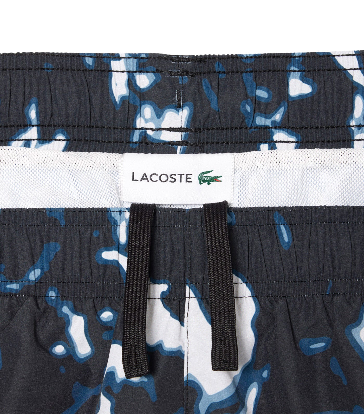 Short Printed Swim Trunks Black/Limestone-Calluna