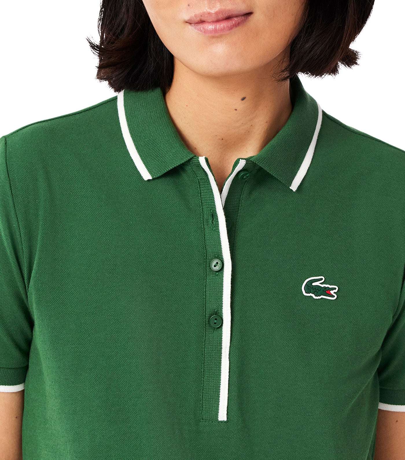 Regular Fit Tennis Heat Regulating Polo Shirt Green/Flour