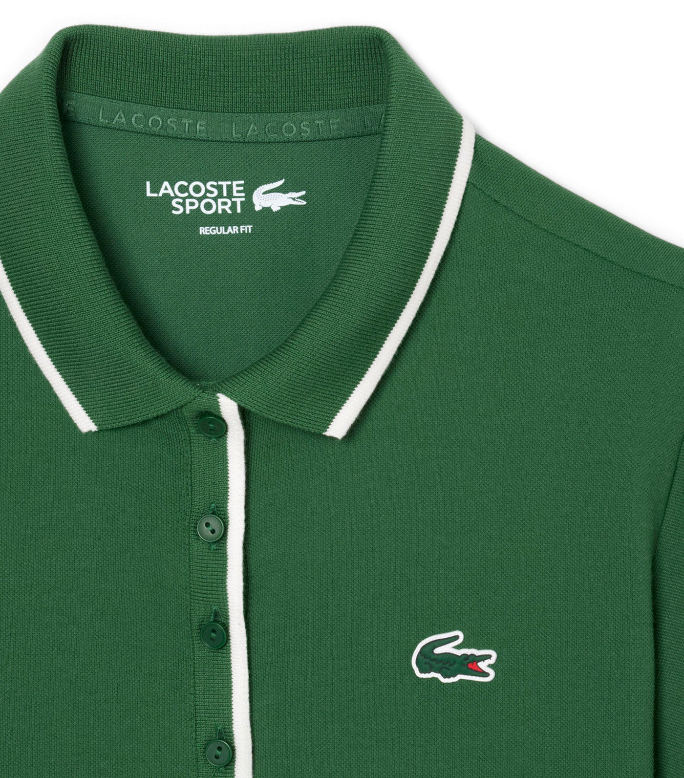 Regular Fit Tennis Heat Regulating Polo Shirt Green/Flour