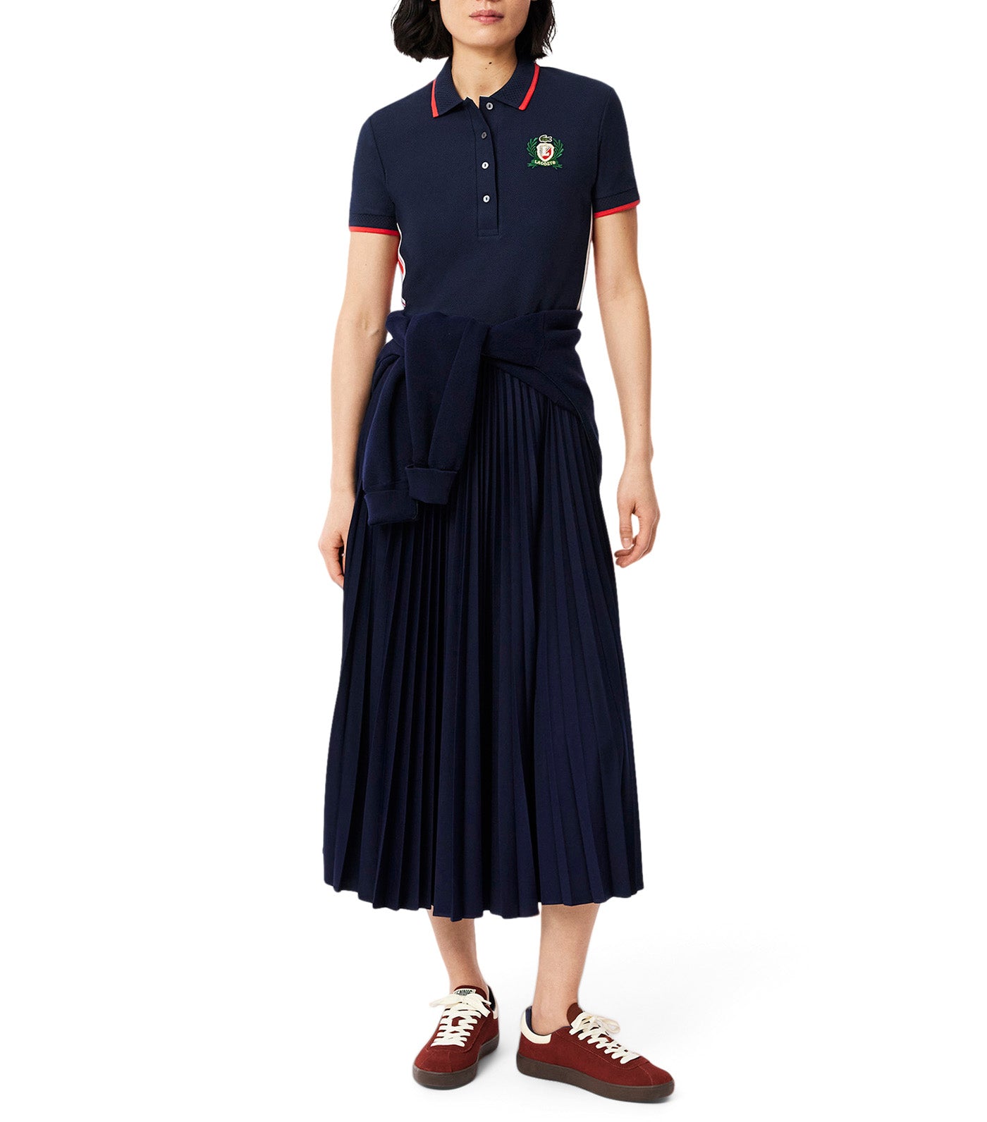 Slim Fit French Made Polo Shirt Navy Blue