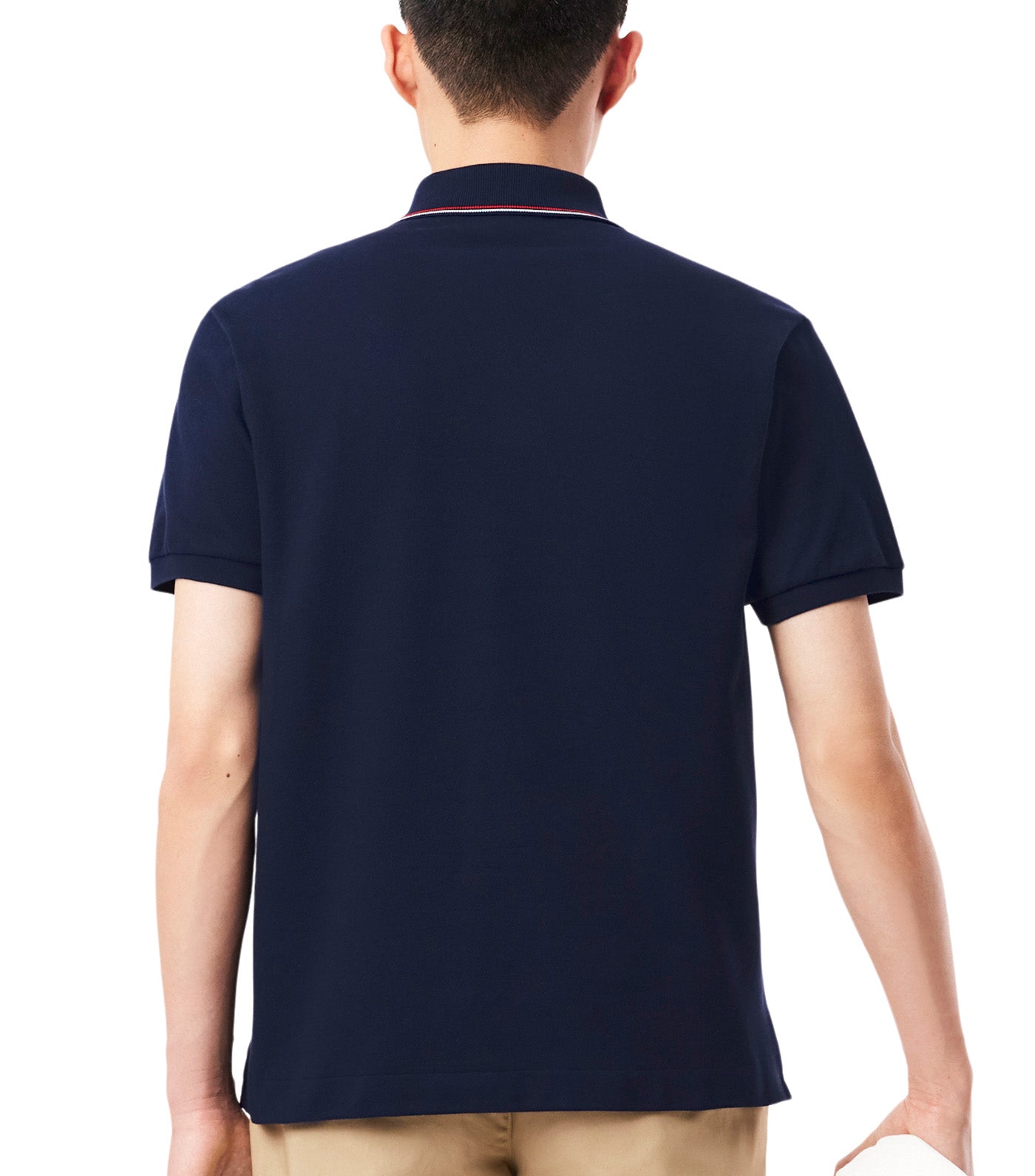 Classic Fit L.12.12 Embroidered Shield Polo Shirt Navy Blue