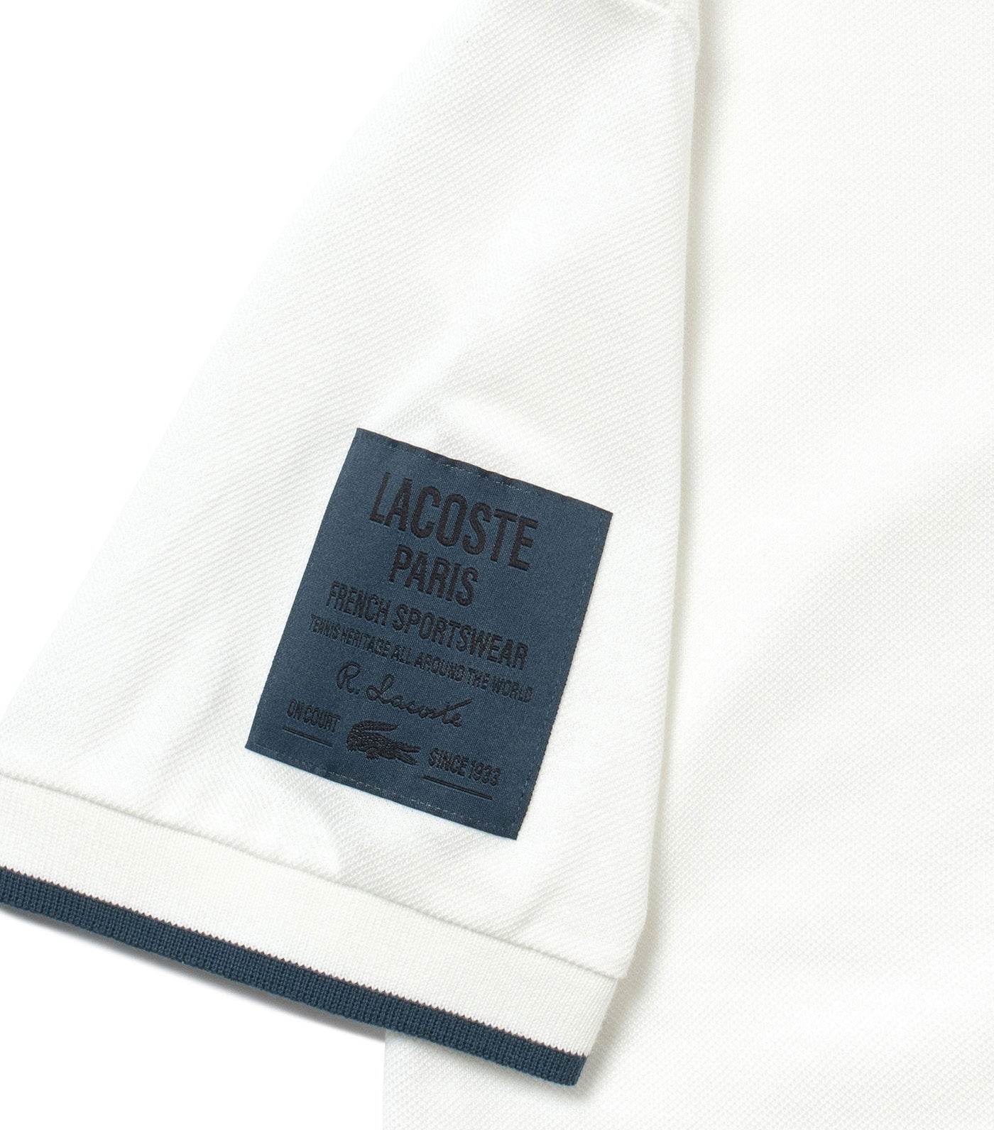 Sleeve Name Patch Pique Polo Shirt