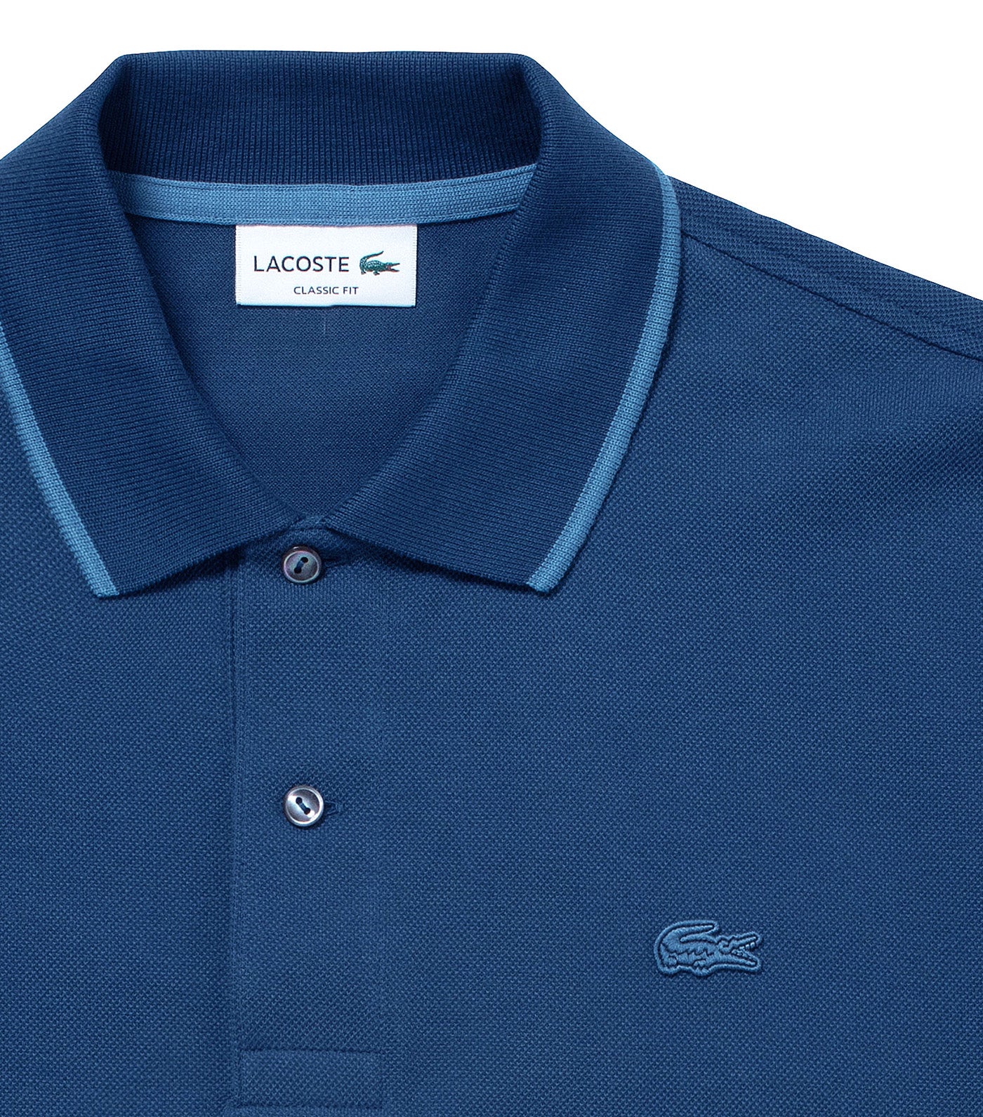 Sleeve Name Patch Pique Polo Shirt