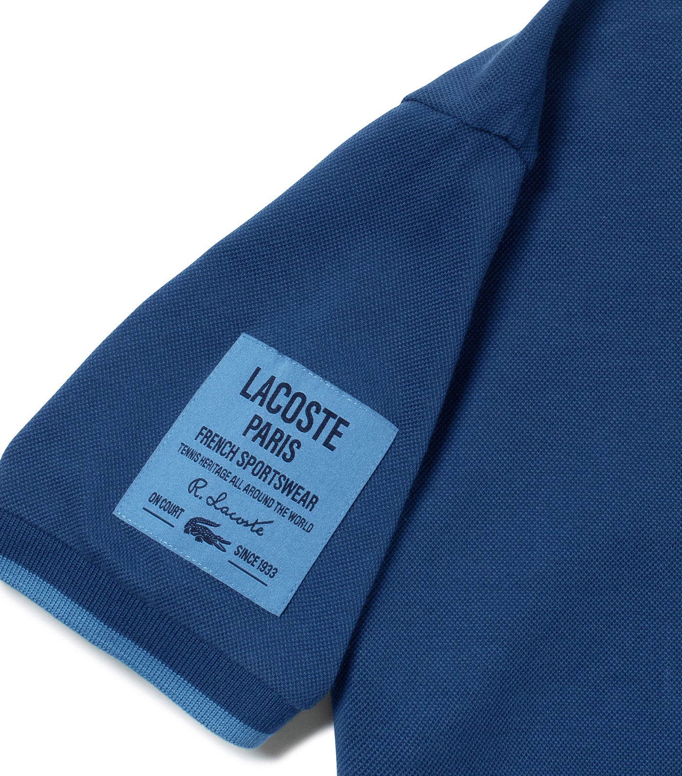 Sleeve Name Patch Pique Polo Shirt