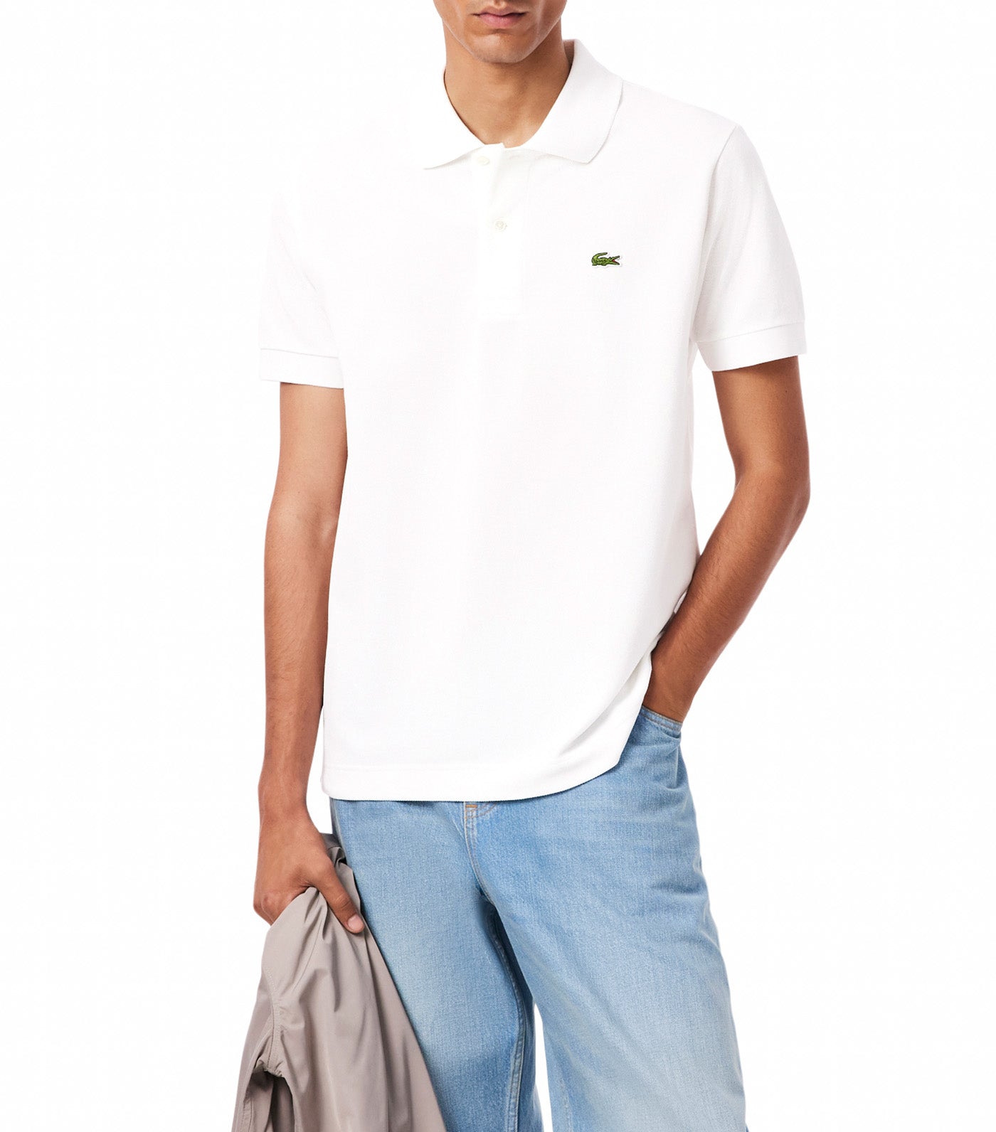Lacoste Classic Fit L.12.12 Heavy Piqué Polo Shirt White
