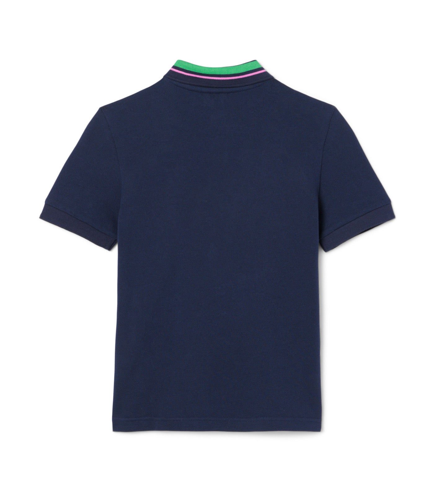 Stripe Collar Petit Piqué Polo Shirt Navy Blue/Malva/Calathea
