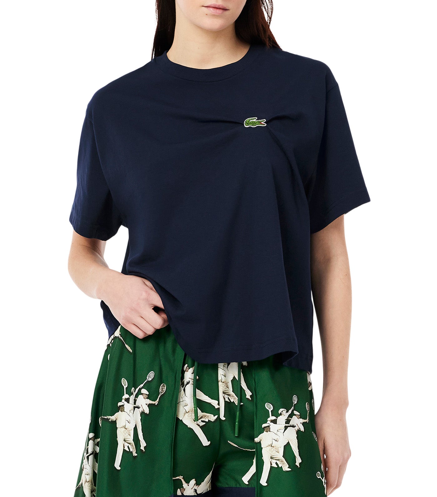 Oversized Draped Jersey T-Shirt