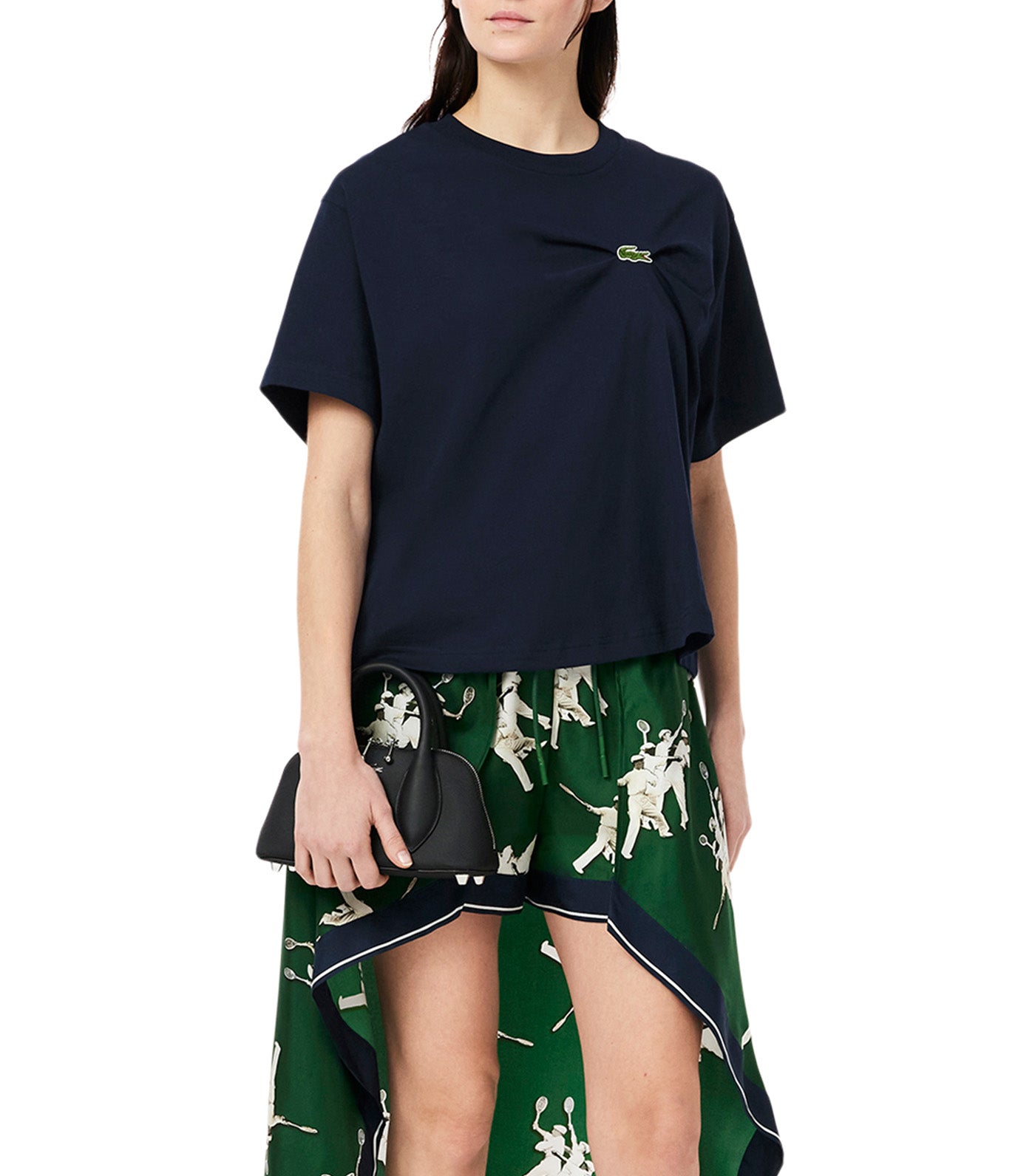 Oversized Draped Jersey T-Shirt