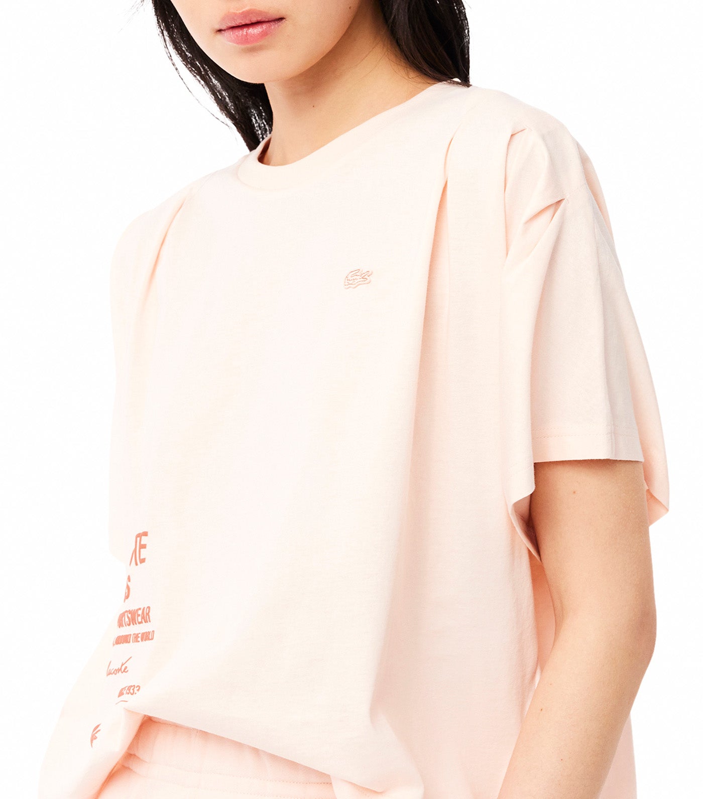 Batwing Sleeve Print T-Shirt Angora